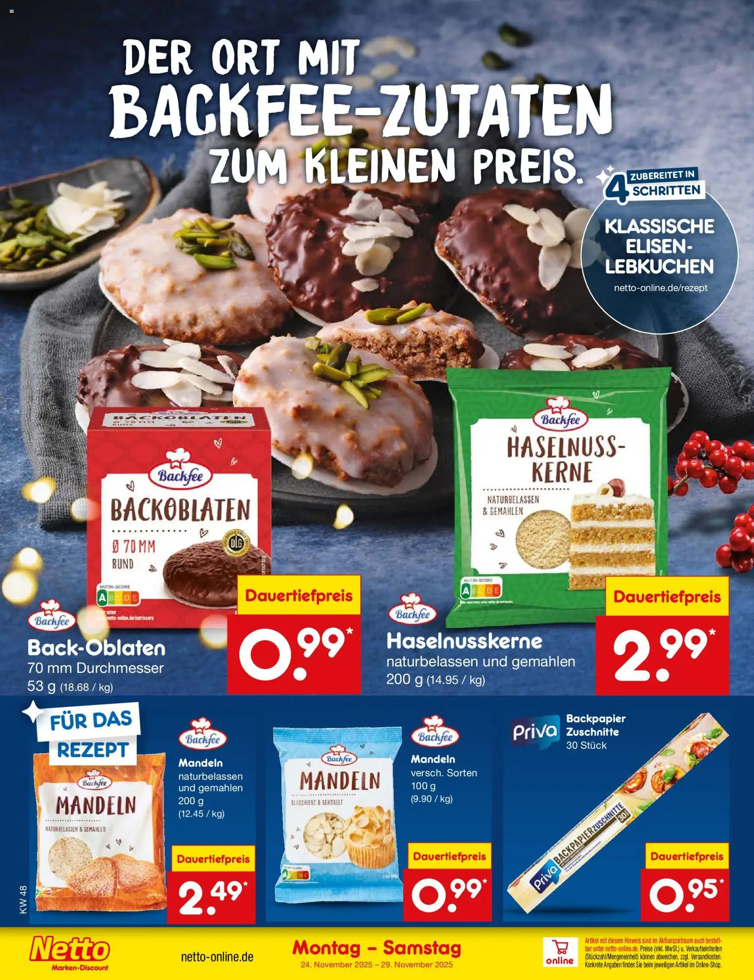 Netto Marken-Discount - Black Friday – gültig ab 24.11.2025 | Seite: 52 | Produkte: Mandeln