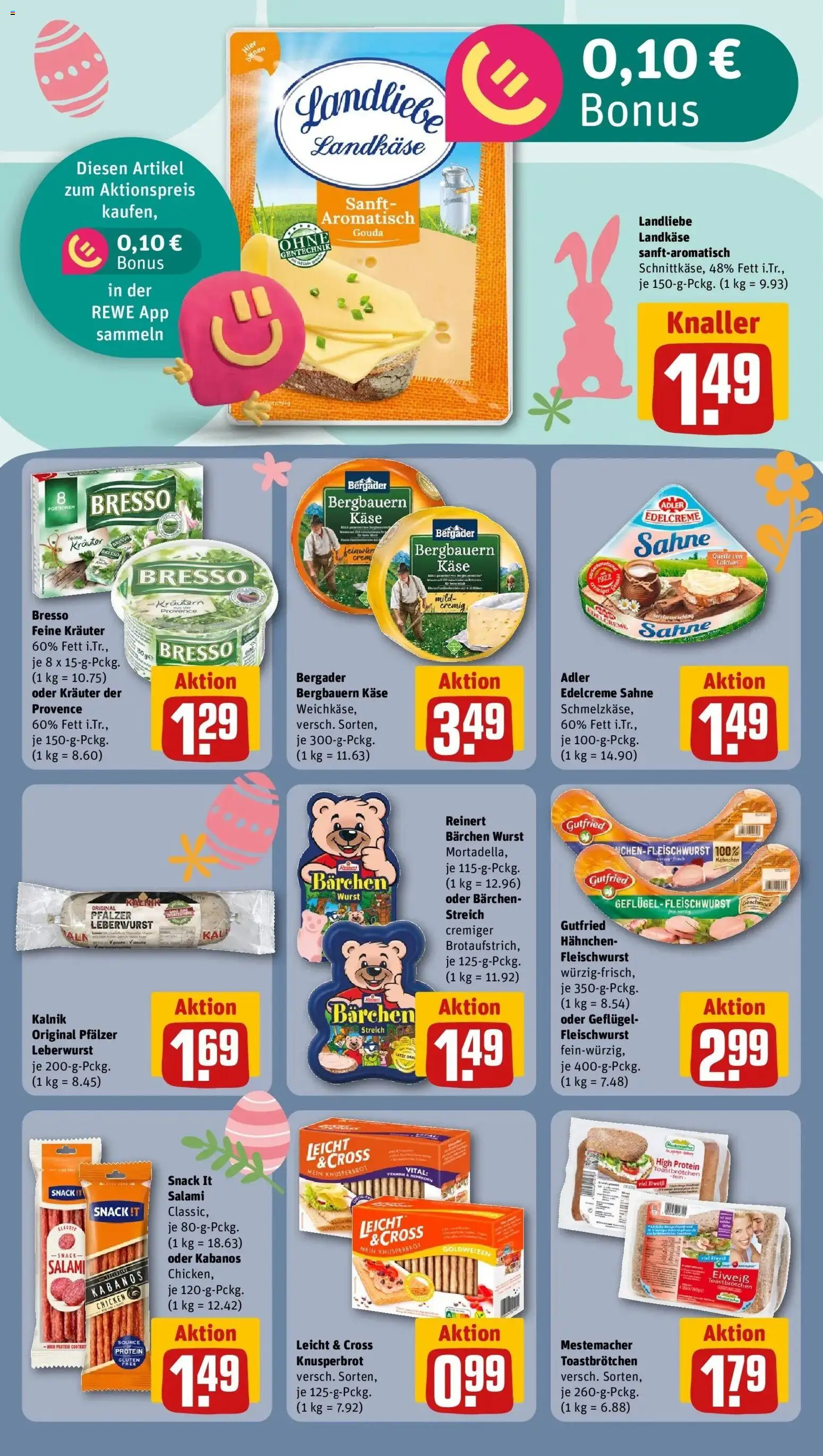 Rewe Prospekt Bad Herrenalb	 – gültig ab 15.03.2026 | Seite: 14 | Produkte: Toast, Bresso, Wurst, Salami