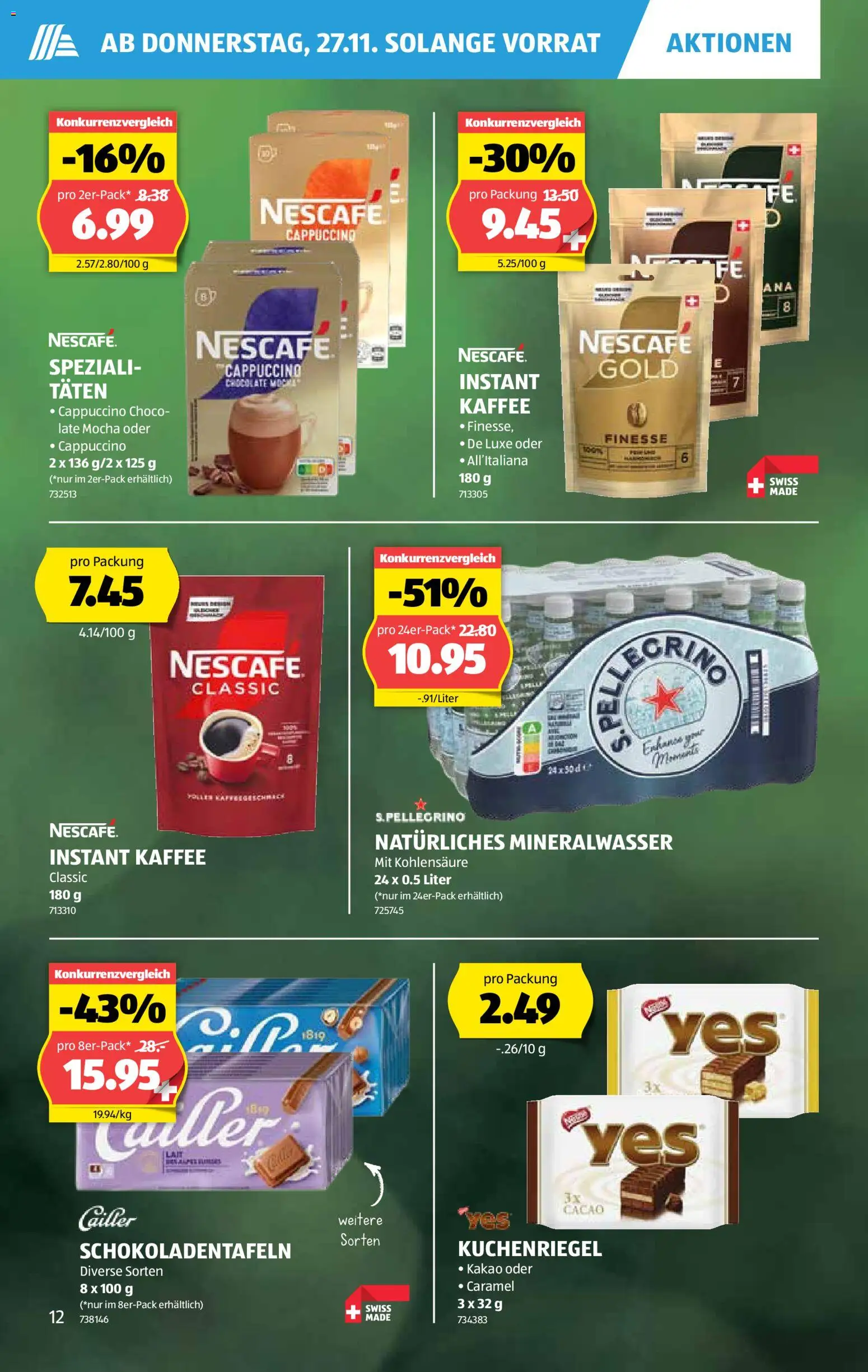 Aldi - Black Friday – gültig ab 27.11.2025 | Seite: 13 | Produkte: Mineralwasser, Kaffee