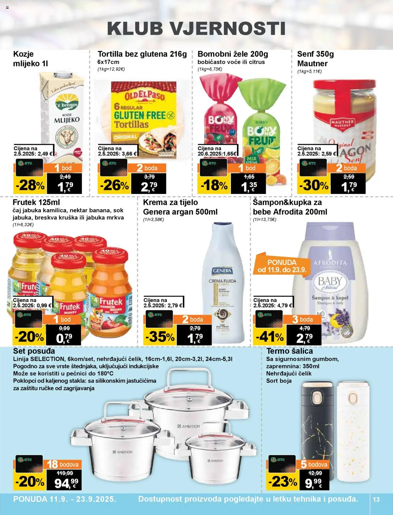 KTC katalog | vrijedi od 11.09.2025 | Stranica: 13 | Proizvodi: Šampon, Mrkva, Senf, Jabuka