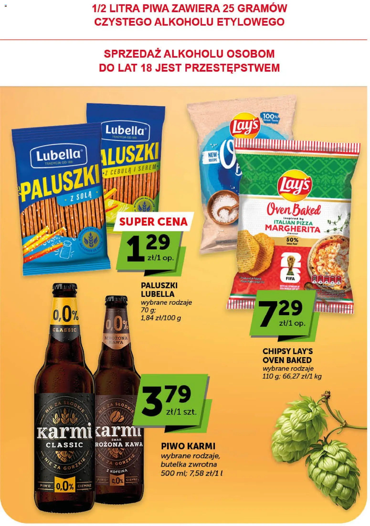 Euro Sklep gazetka od 23.04.2026 | Strona: 32 | Produkty: Paluszki, Kawa, Pizza, Piwo