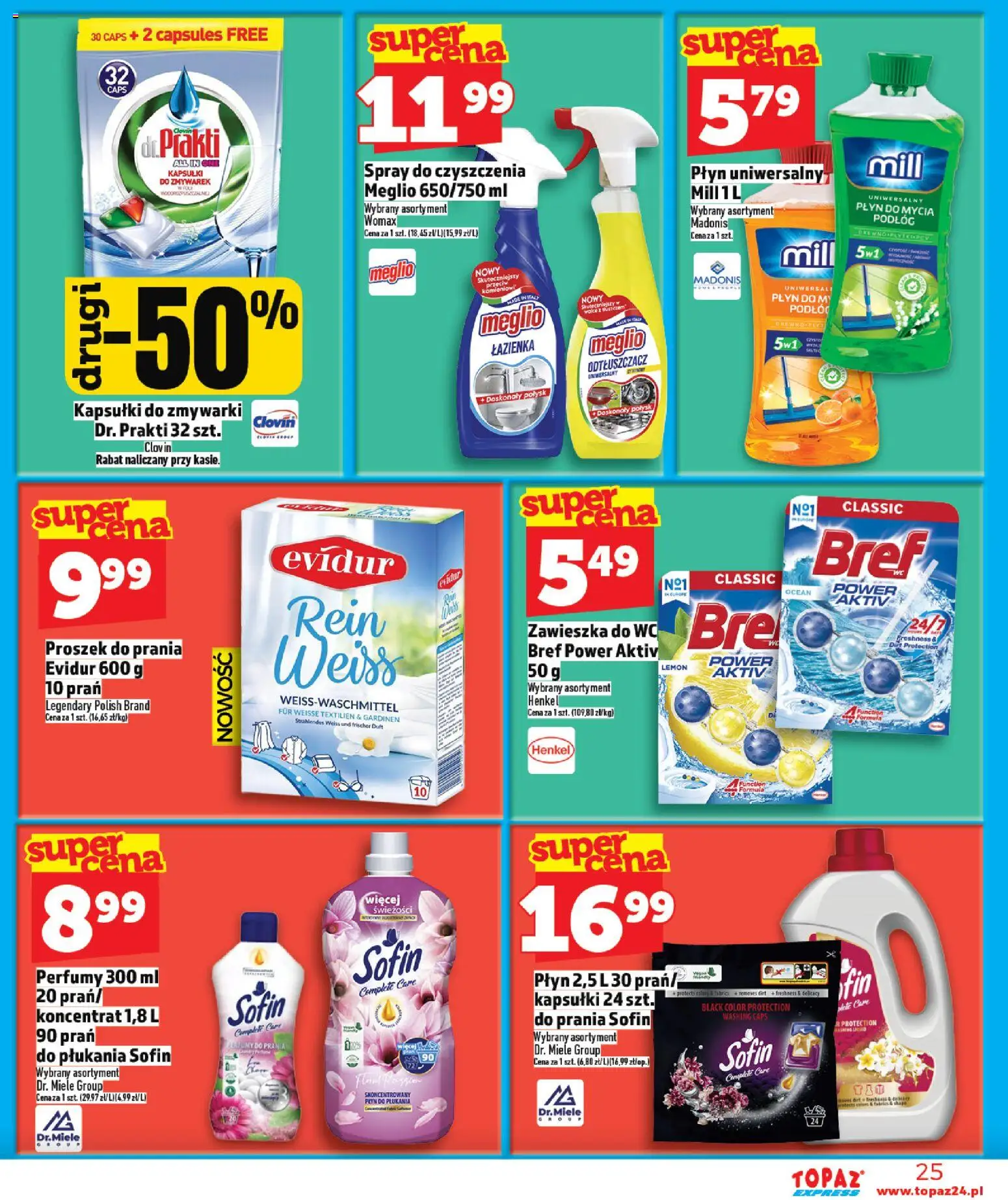 Topaz gazetka - Express od 05.03.2026 | Strona: 25 | Produkty: Meglio, Perfumy, Rolety, Kapsułki do zmywarki