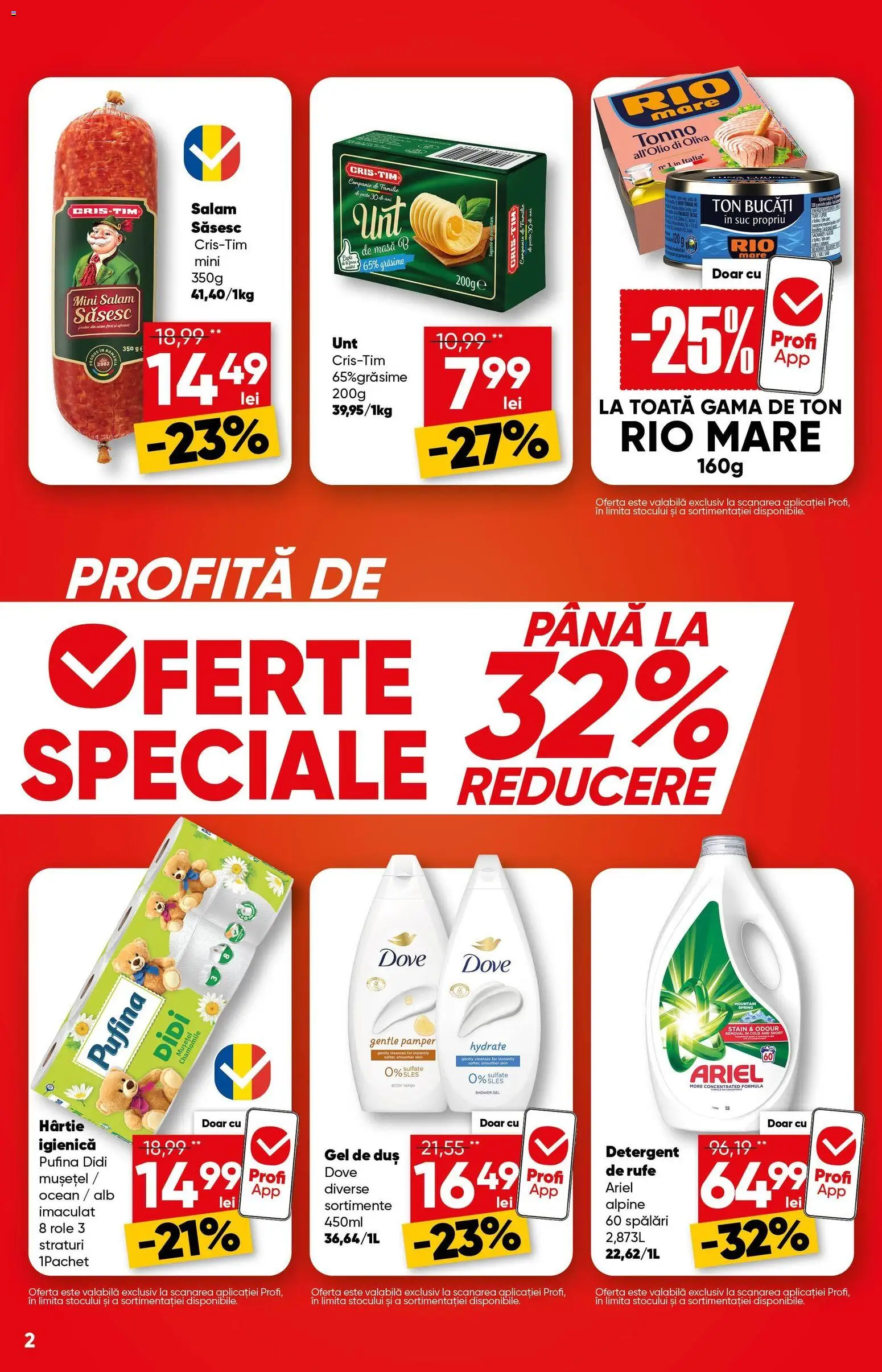 Noul catalog Profi – valabil de la 04.03.2026 | Pagină: 2 | Produse: Role, Salam, Suc, Rom