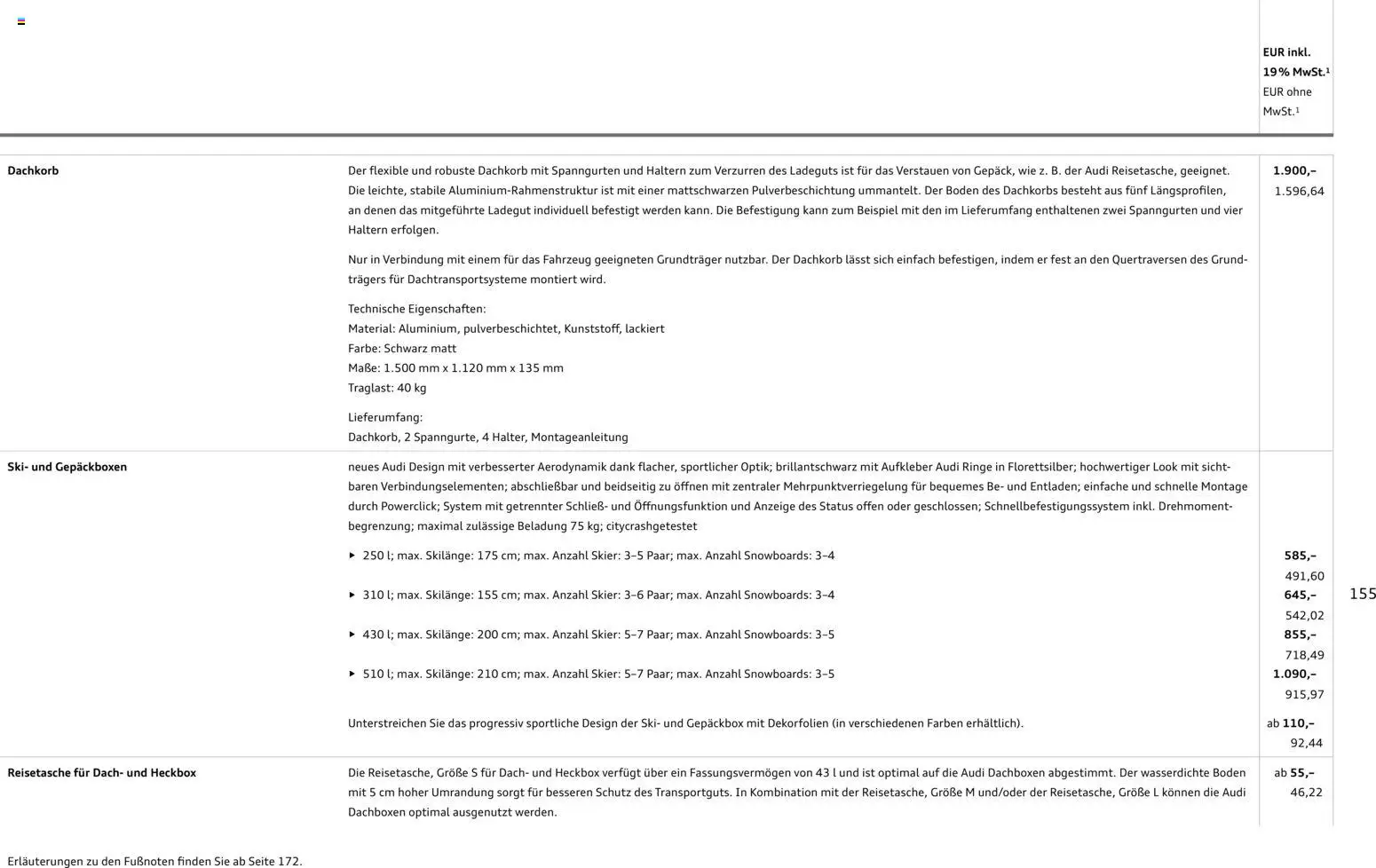 Audi Q5 – gültig ab 28.10.2025 | Seite: 155 | Produkte: Smartphone