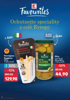 Náhled letáku Parmigiano Reggiano, 200 g, chlazené potraviny od 21.01.2026 | Strana: 22