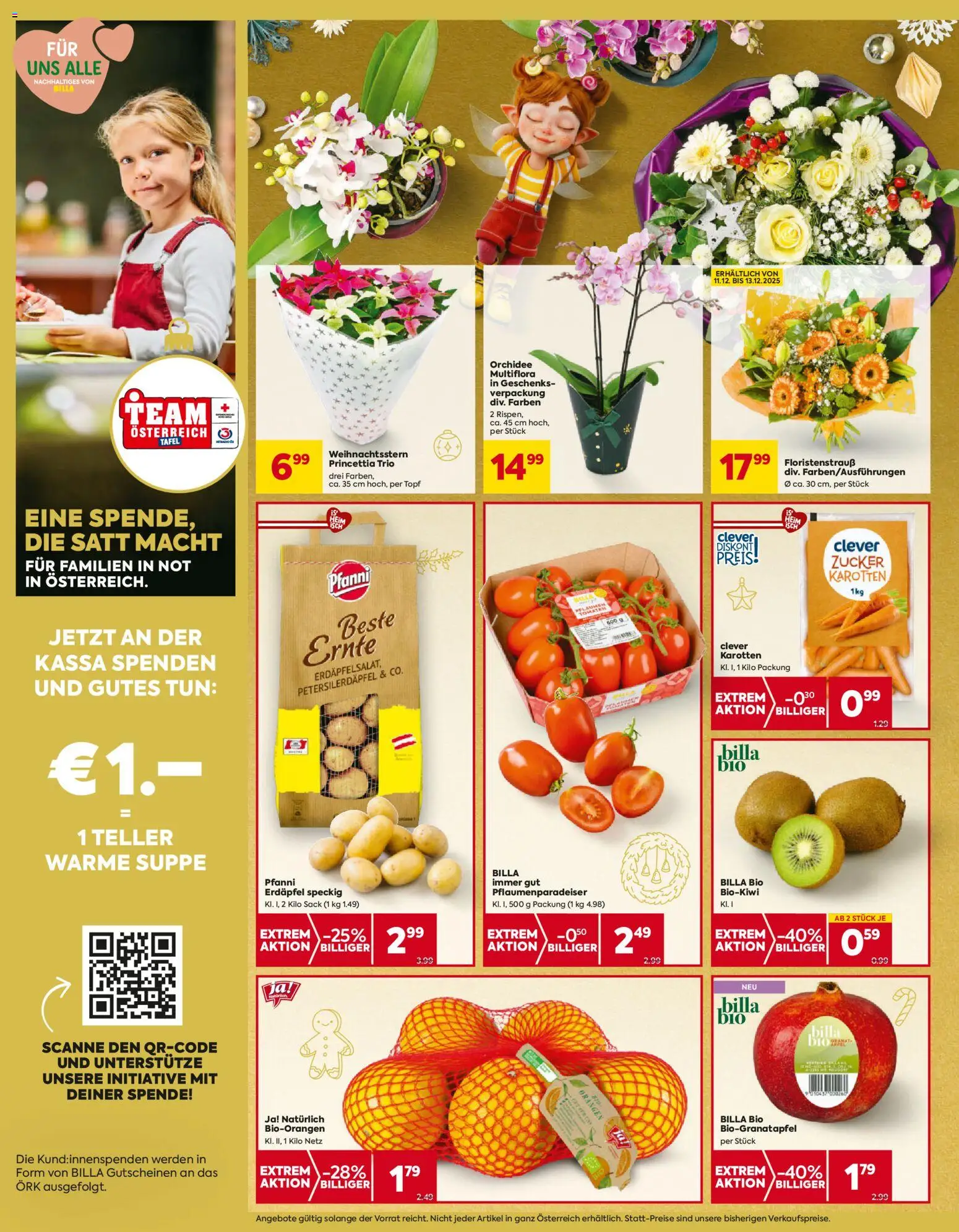 Billa Flugblatt - Tirol gültig ab 11.12.2025 | Seite: 6 | Produkte: Zucker, Orangen, Tomaten