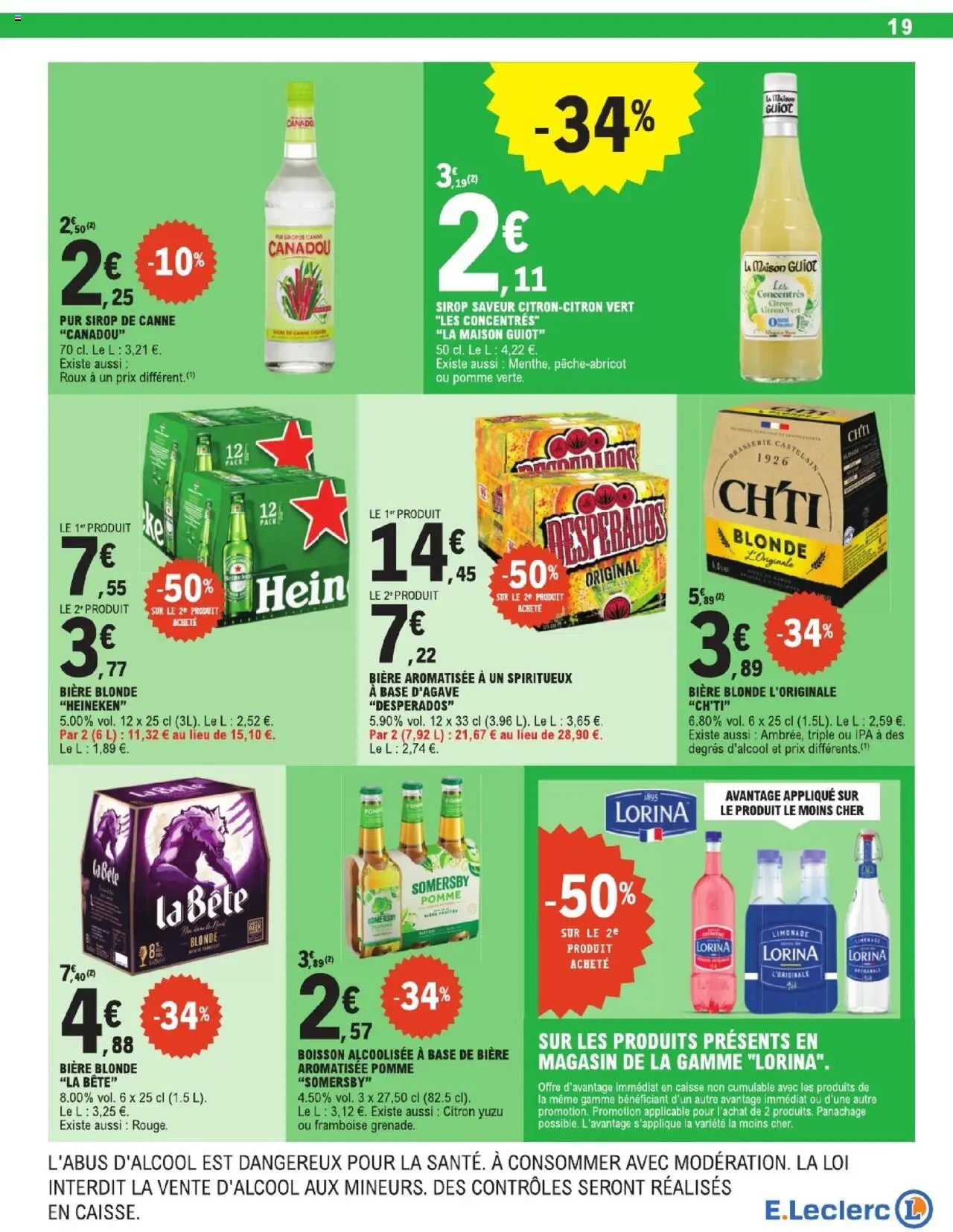  | Page: 19 | Produits: Sucre, Framboise, Pomme, Limonade