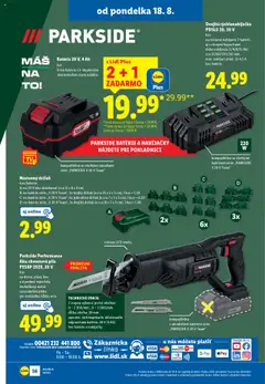 Lidl leták │ platný od 18.08.2025 | Strana: 44 | Produkty: Led svetlá, Aku skrutkovač, Skrutkovač, Píla