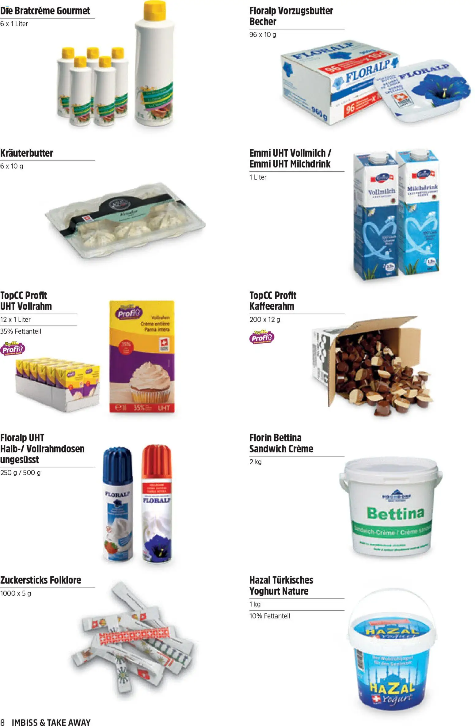 TopCC aktionen Imbiss & Take Away – gültig ab 31.03.2026 | Seite: 8 | Produkte: Kräuterbutter, Creme