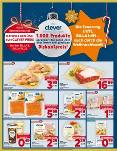 Billa Flugblatt ab 18.12.2025 gültig | Seite: 4 | Produkte: Sahne, Wurst, Jääkaappipakastin, Schinken