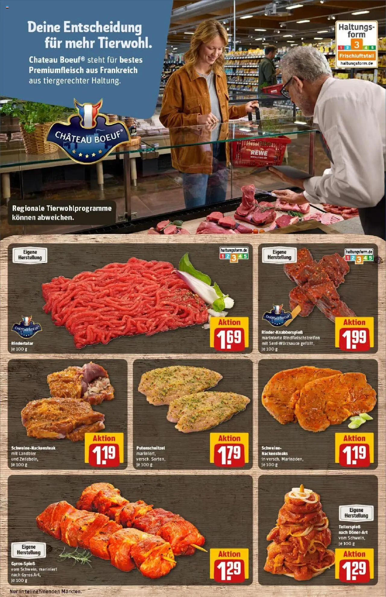 Rewe prospekt Mönchengladbach	 - gültig ab dem 29.06.2025 | Seite: 12 | Produkte: Nackensteaks, Gyros, Putenschnitzel, Steak