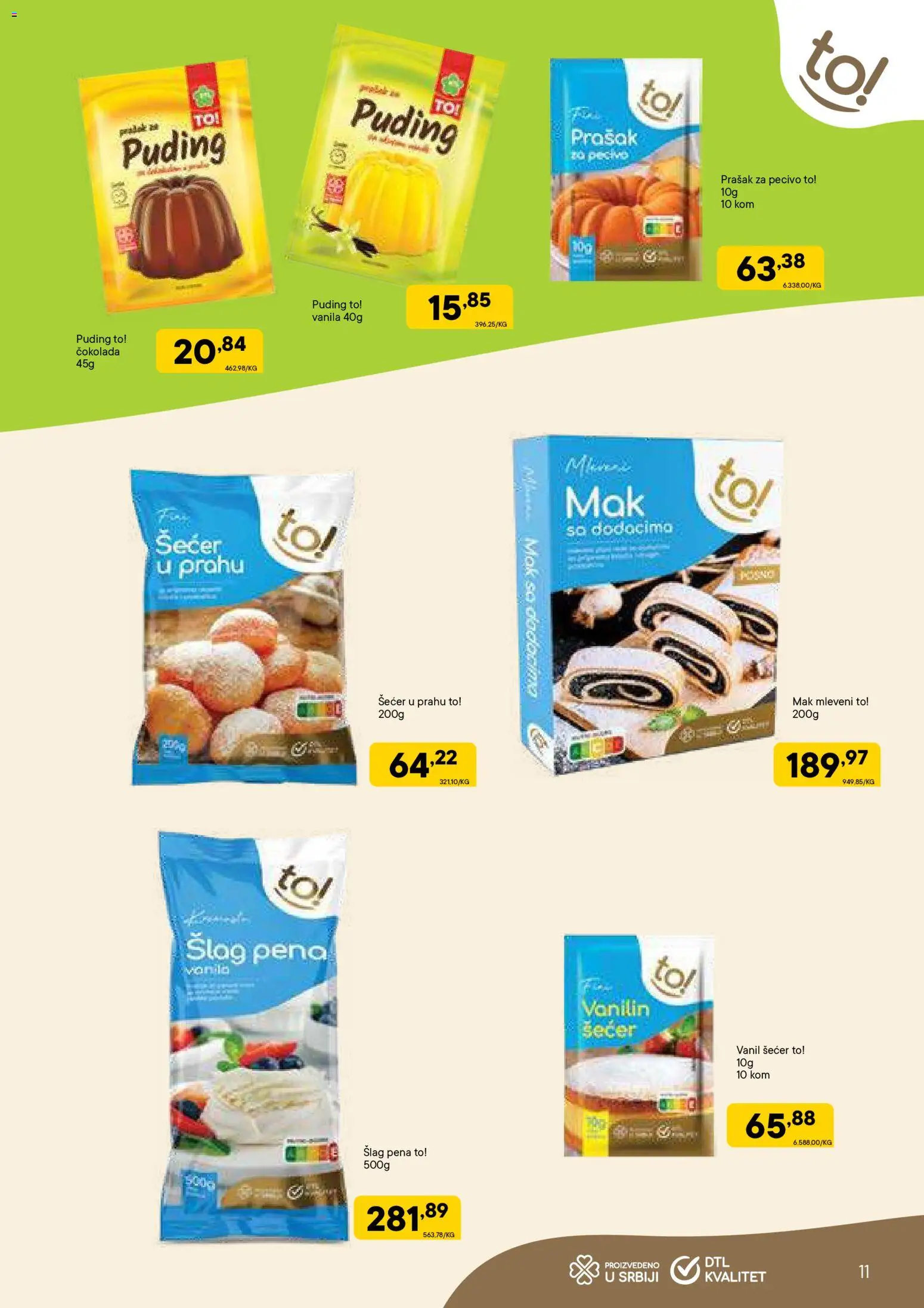 PerSu katalog - važi od 29.01.2026 | Strana: 11 | Proizvode: Šećer, Mak, So, Čokolada