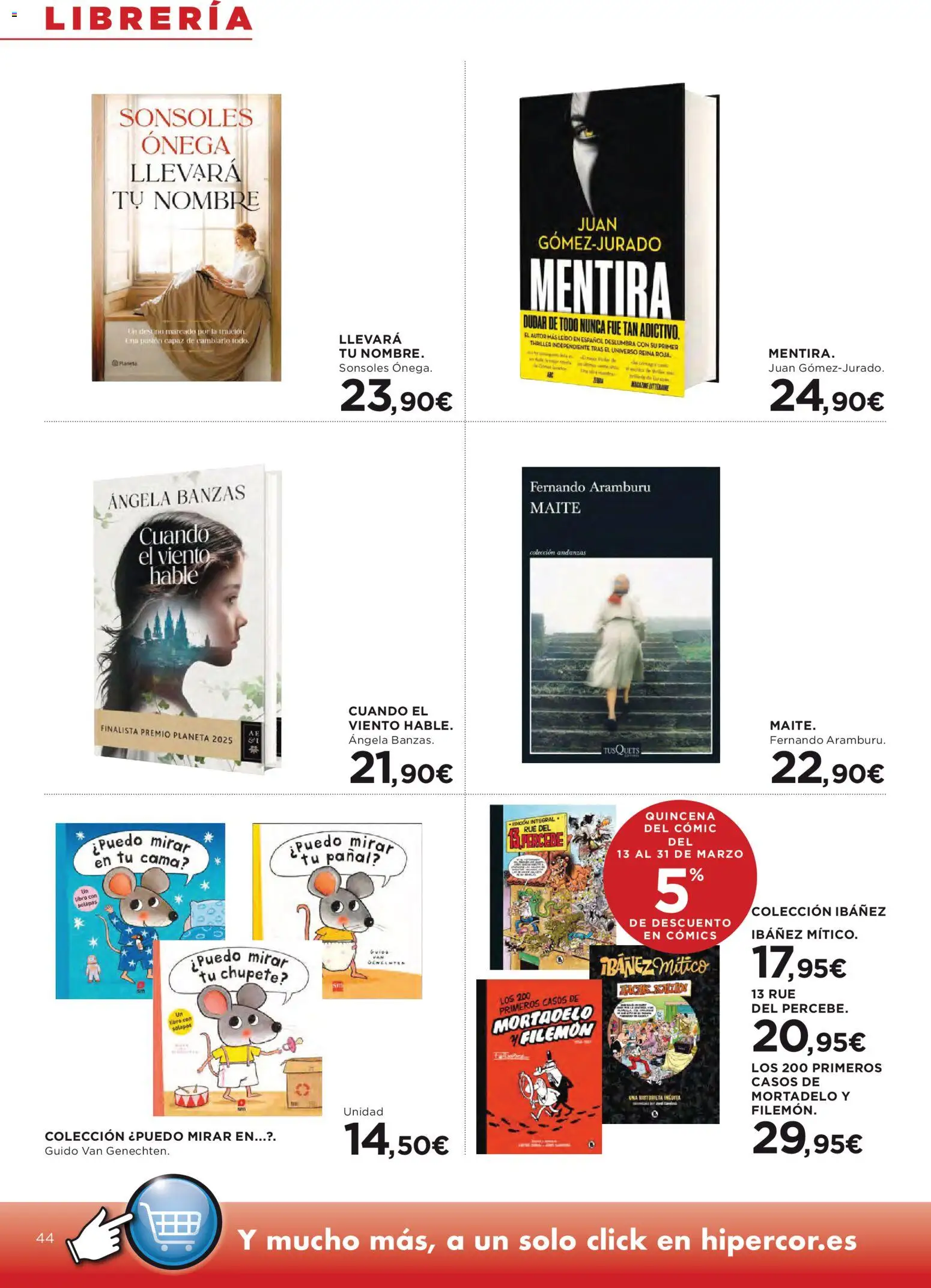 Hipercor catálogo │ válido desde el 12.03.2026 | Página: 44 | Productos: Cama