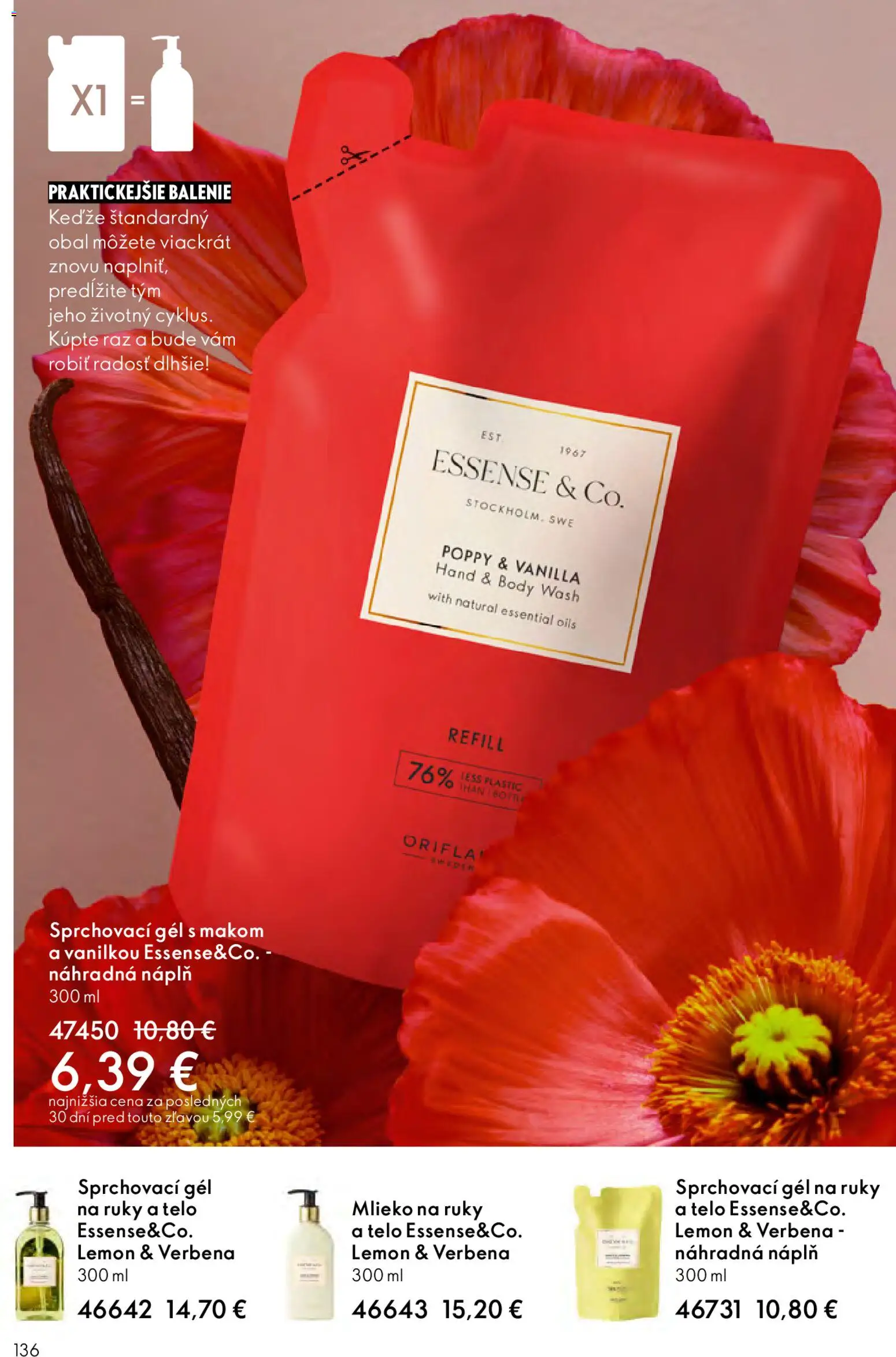 Nové Oriflame akcie – leták je platný od 27.05.2026 | Strana: 136 | Produkty: Mlieko