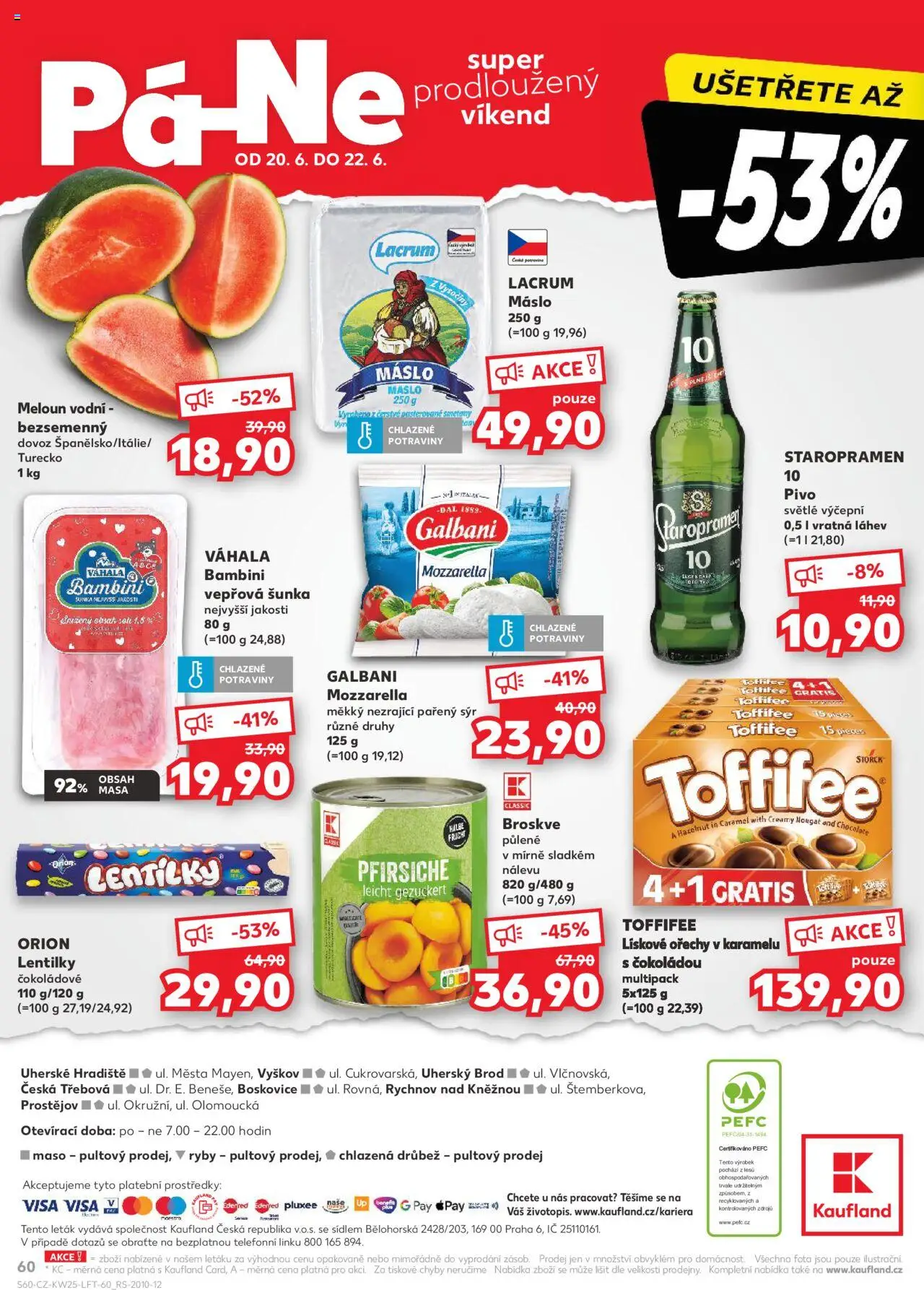 Kaufland leták od 18.06.2025 | Strana: 60 | Produkty: Máslo, Sýr, Ryby, Láhev