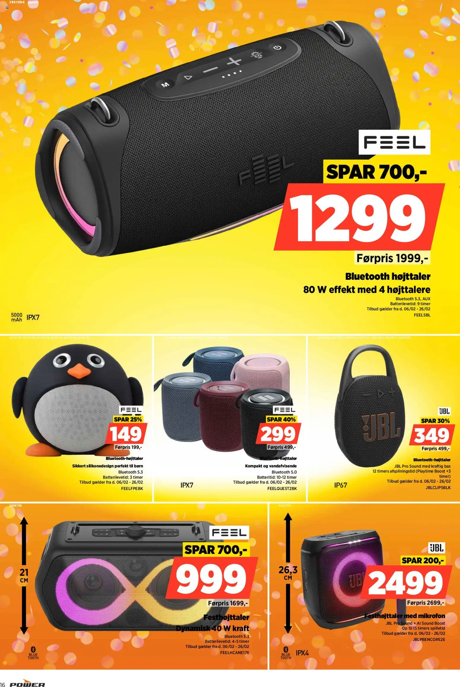 Power tilbudsavis – gyldig fra 20.02.2026 | Side: 16 | Produkter: Mikrofon, Højttaler