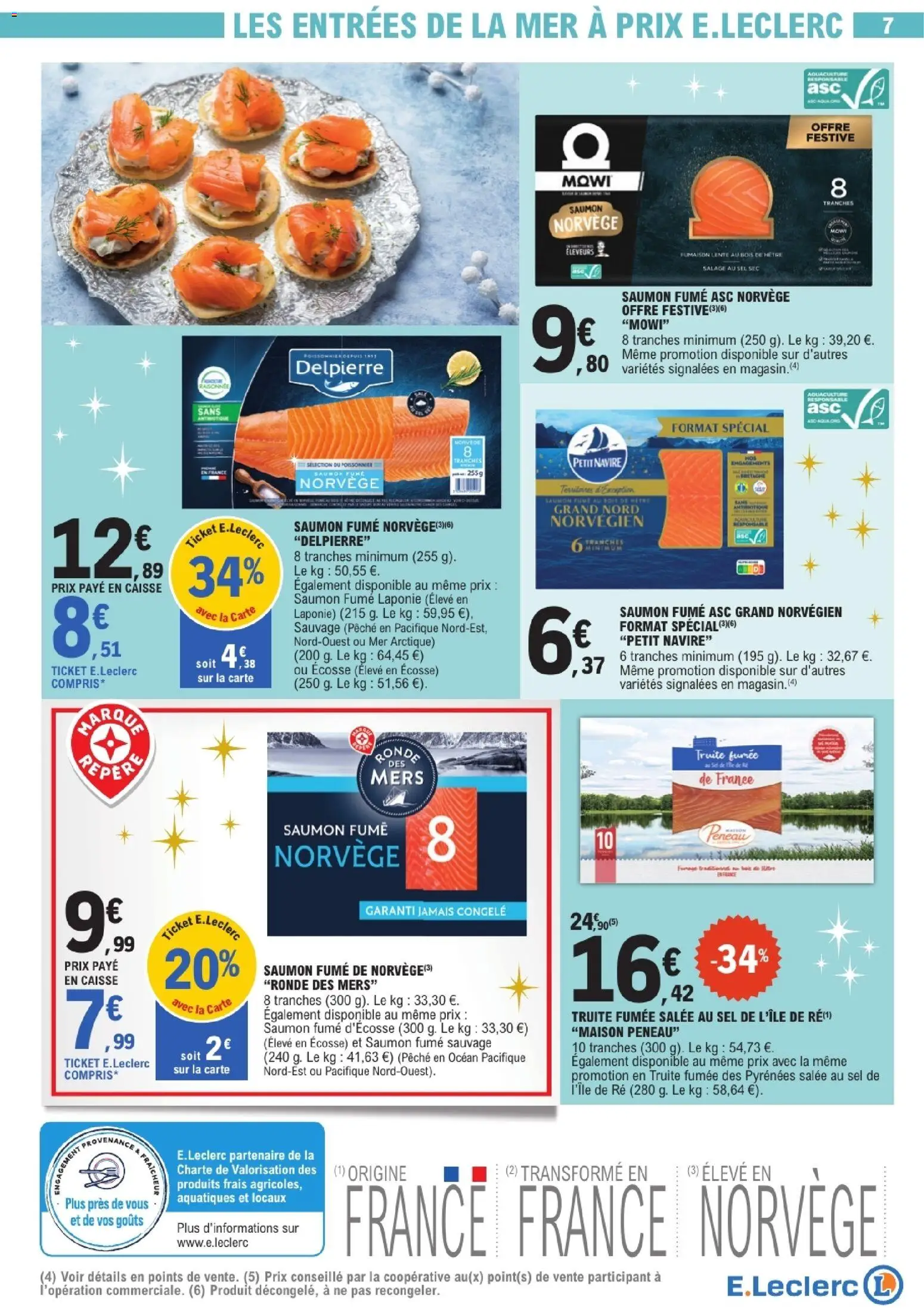 {H1} | Page: 7 | Produits: Saumon fumé, Truite fumée, Sel, Saumon