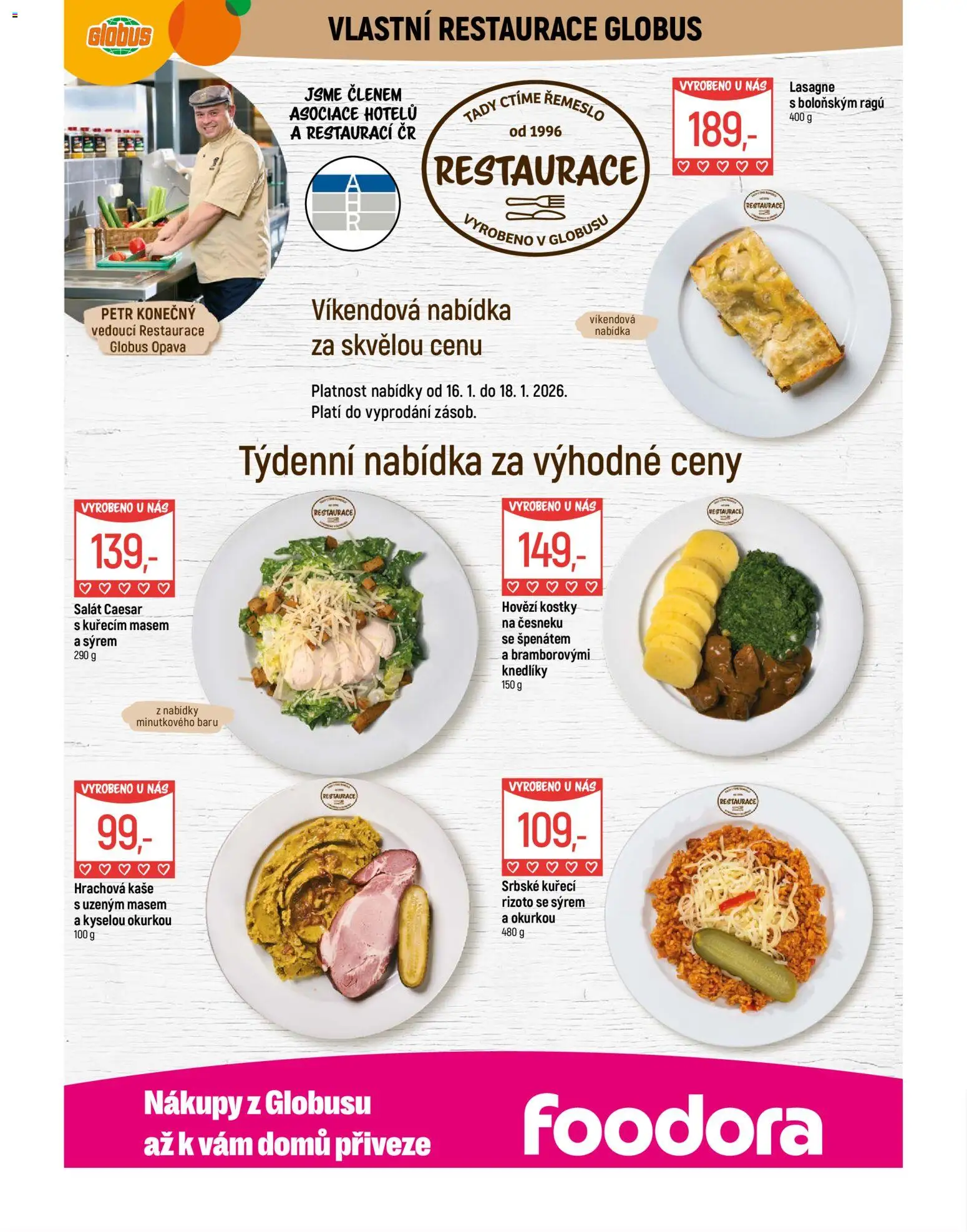Globus leták - Opava od 14.01.2026 | Strana: 7 | Produkty: Globus, Salát, Kaše, Kostky