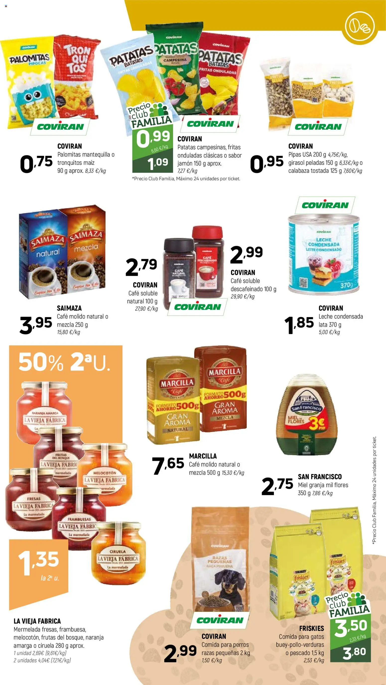 Coviran - Avila │ válido desde el 24.02.2026 | Página: 9 | Productos: Πράσινο τσάι, Café, Jamón, Pescado