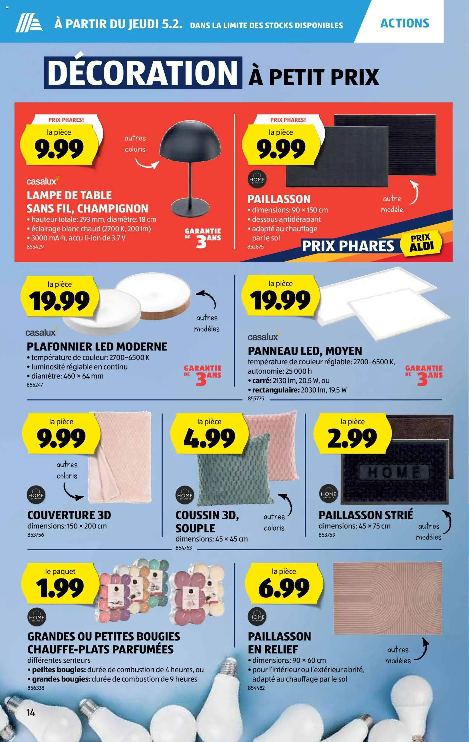 Aldi Aktionen FR – gültig ab 05.02.2026 | Seite: 15 | Produkte: Dessous, Lampe