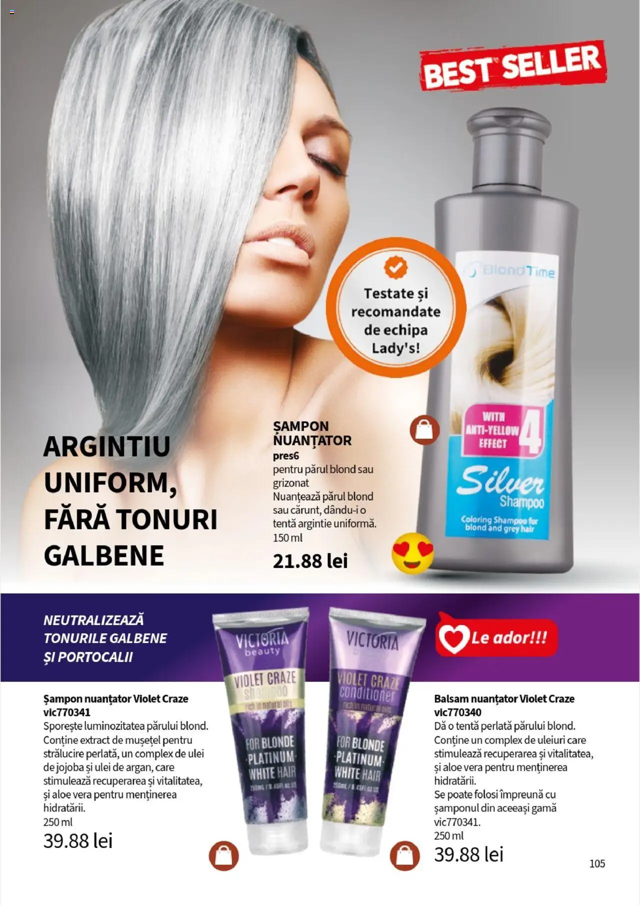Noul catalog Lady’s – valabil de la 25.09.2025 | Pagină: 107 | Produse: Aloe vera, Șampon, Balsam, Ulei