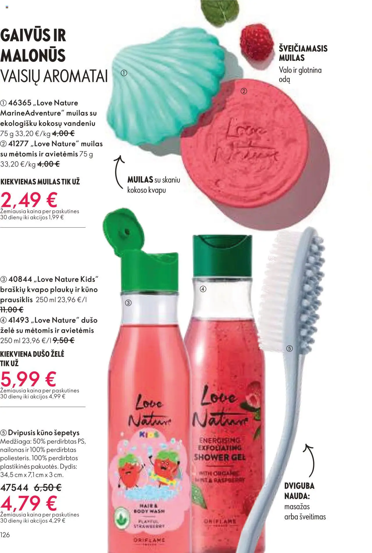 Oriflame - Katalogas 12 2025│galioja nuo 24.08.2025 | Puslapis: 126 | Prekių: Muilas, Dušo želė, Prausiklis