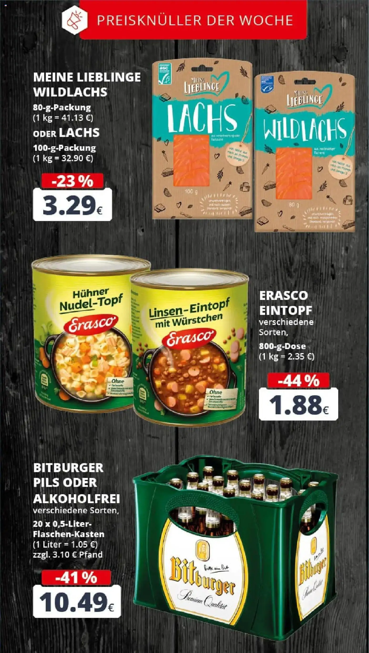 Rewe prospekt Bergheim	 – gültig ab 23.11.2025 | Seite: 3 | Produkte: Bitburger, Pils, Lachs, Erasco