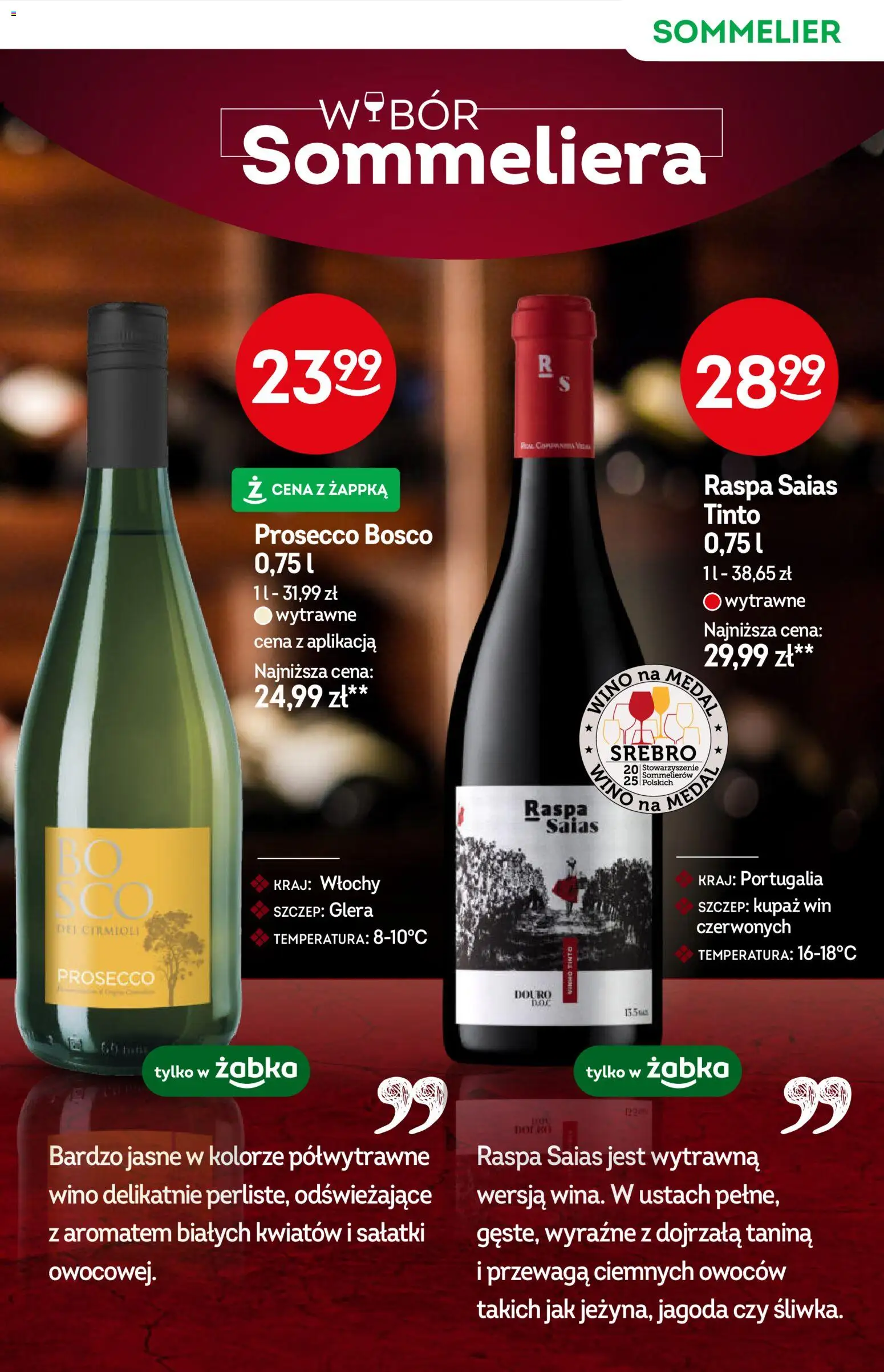 Żabka Gazetka - Katalog win od 07.01.2026 | Strona: 9 | Produkty: Wino, Prosecco