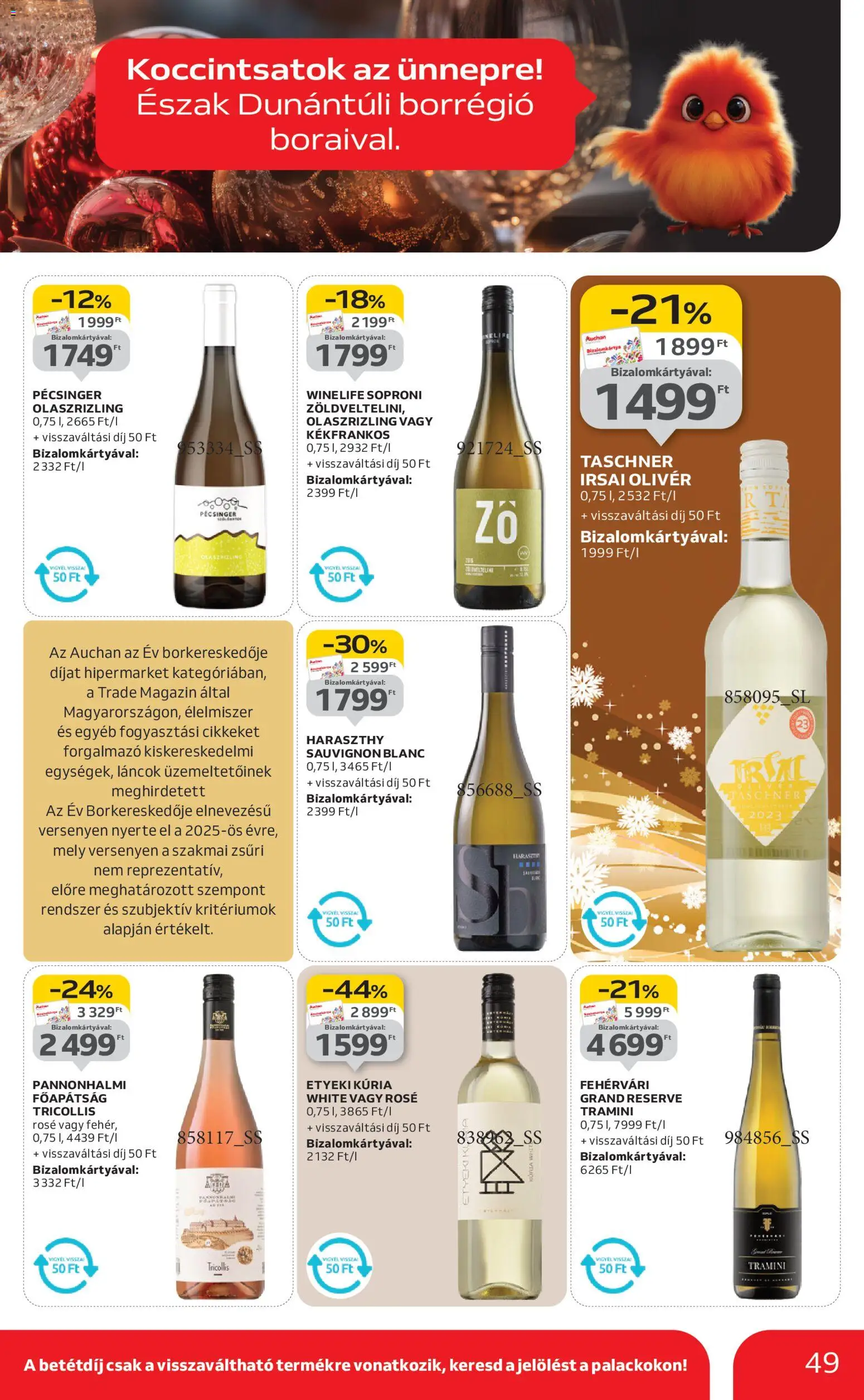 Auchan akciós ujság - amely érvényes a következő dátumtól: 04.12.2025 | Oldal: 49