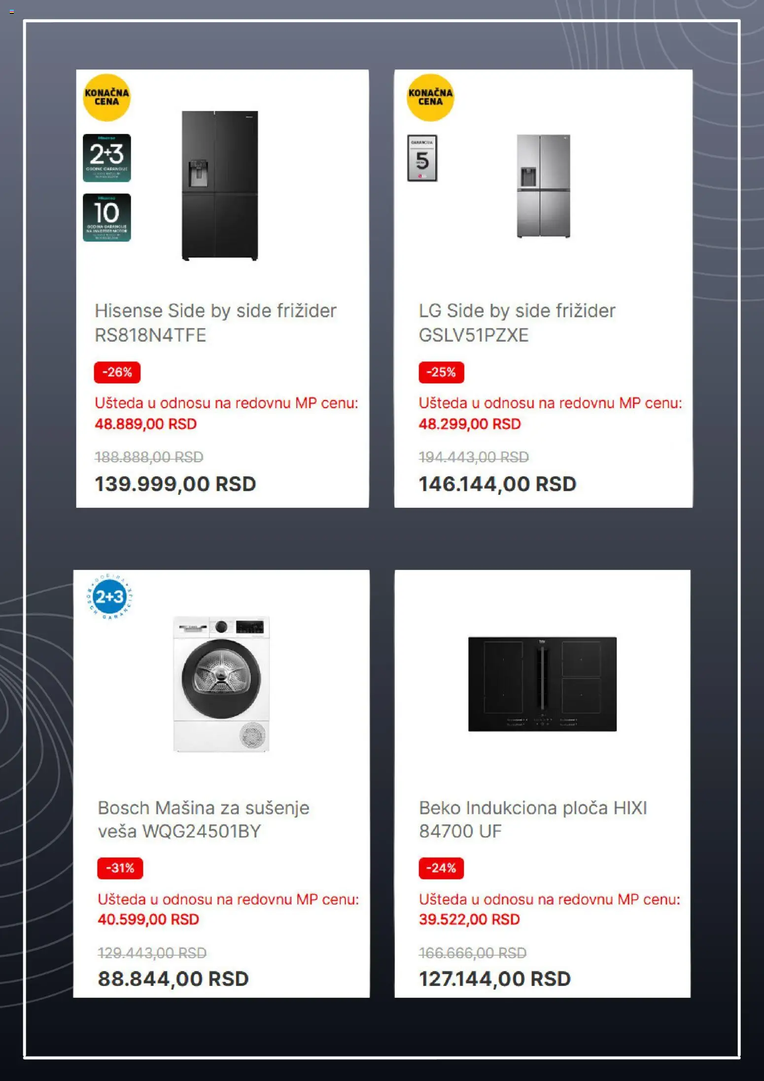 Tehnomanija katalog - važi od 01.12.2025 | Strana: 4 | Proizvode: Bosch, Frižider