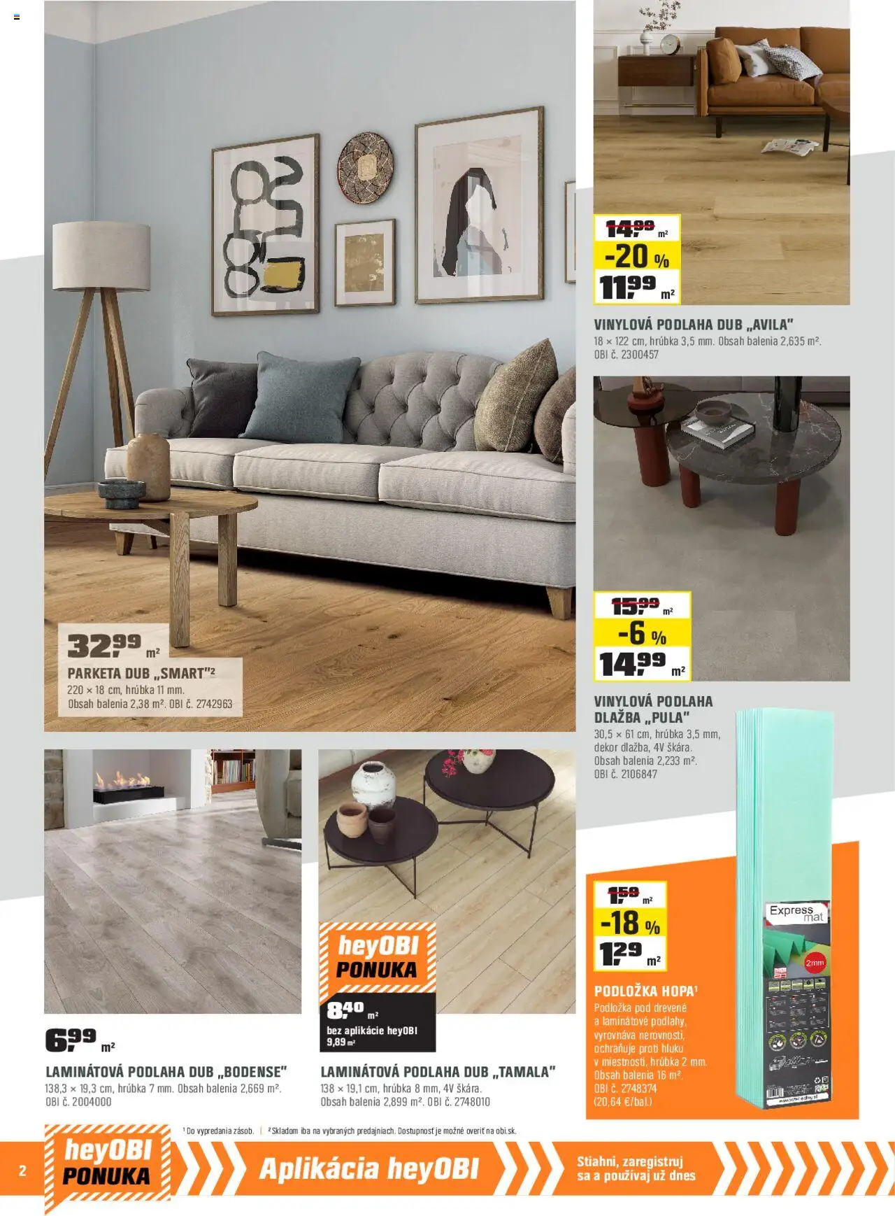 Nové OBI akcie – leták je platný od 02.10.2025 | Strana: 2 | Produkty: Orchidea