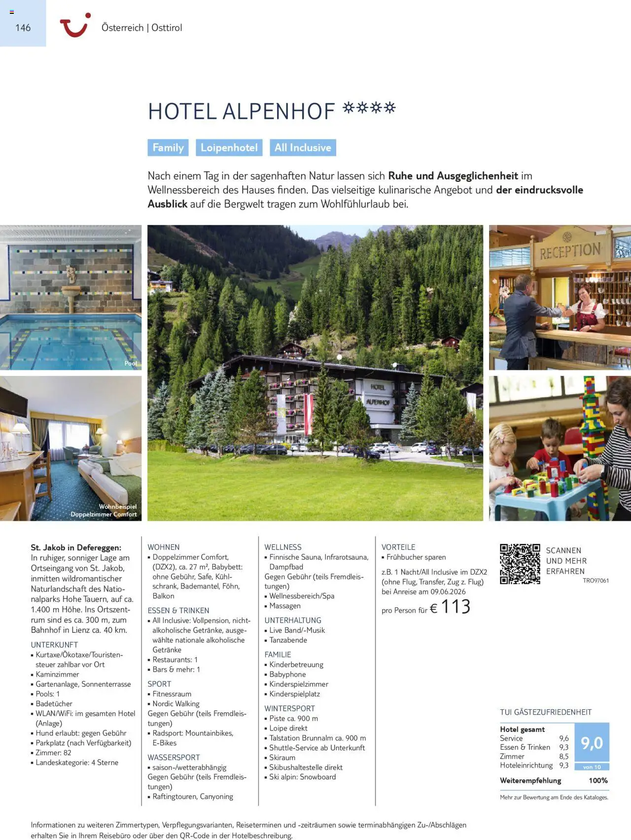 TUI Urlaub mit eigener Anreise 2025/26 – gültig ab 01.11.2025 | Seite: 146 | Produkte: Babybett, Walking, Ski, Snowboard