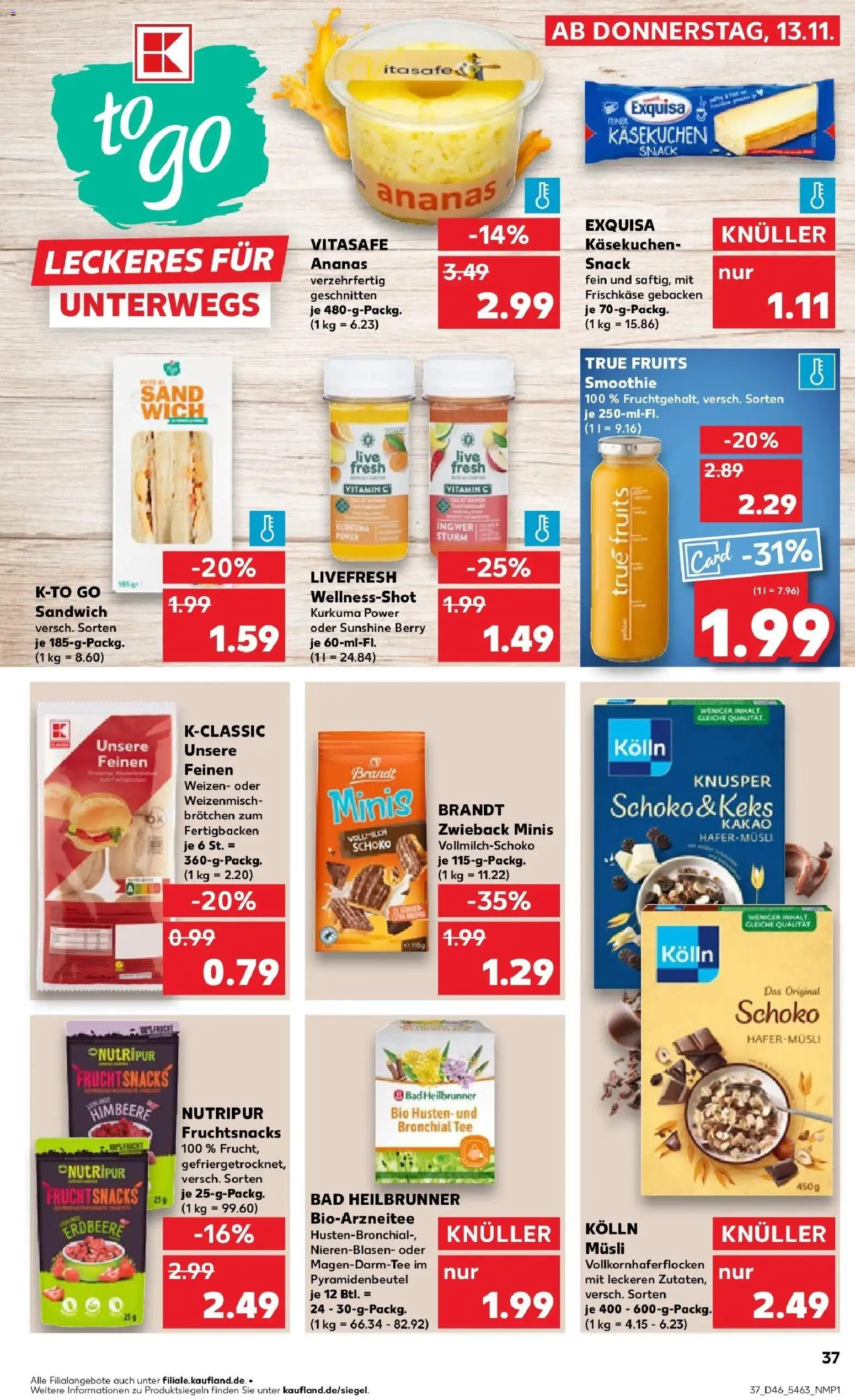 Kaufland prospekt Henstedt-Ulzburg	 – gültig ab 13.11.2025 | Seite: 37 | Produkte: Kolln, Ananas, Exquisa, Frischkase