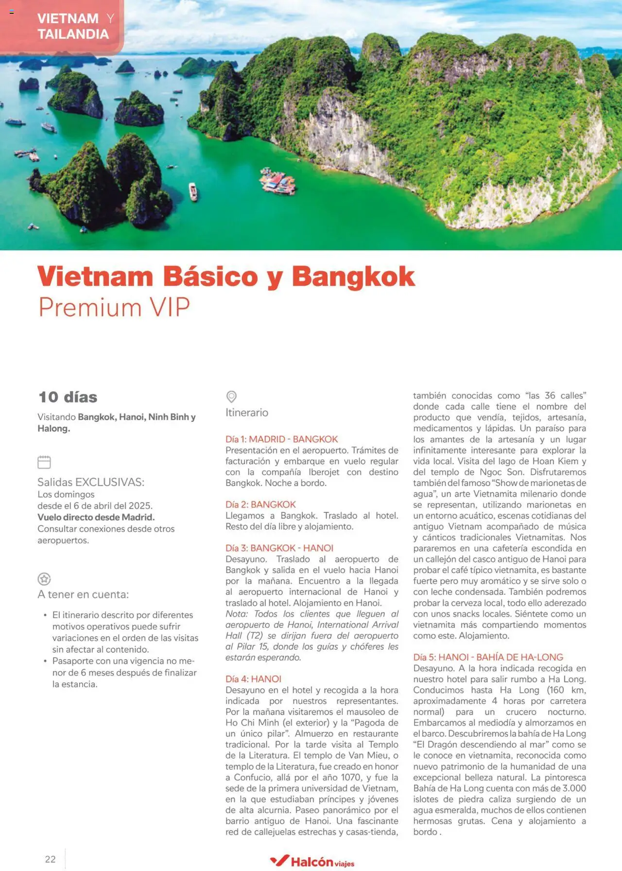 Halcón Viajes Asia 2025  │ válido desde el 15.11.2024 | Página: 22 | Productos: Leche, Café, Cerveza