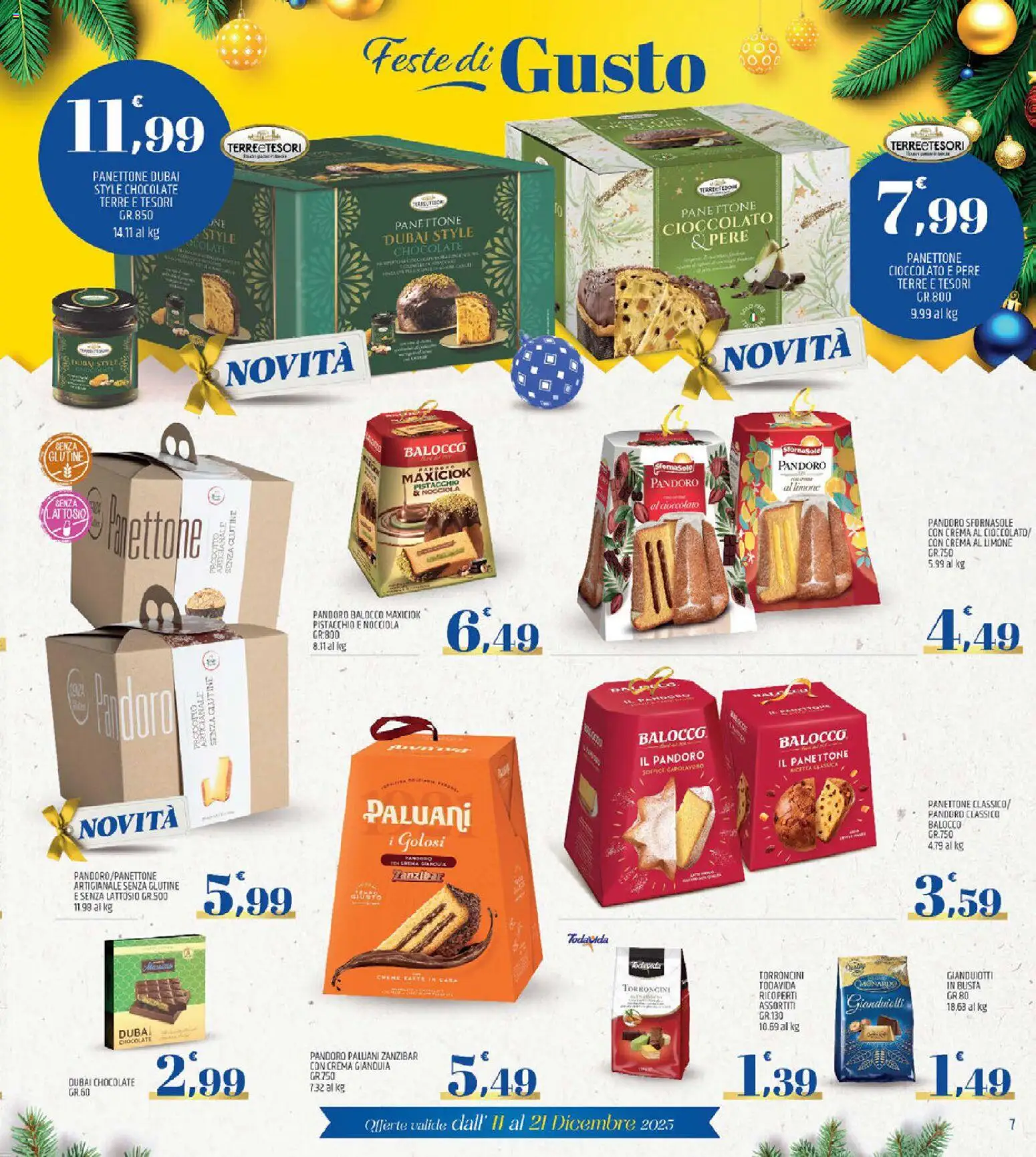 Volantino ARD Discount del 11.12.2025 | Pagina: 7 | Prodotti: Crema, Cioccolato, Panettone, Torroncini