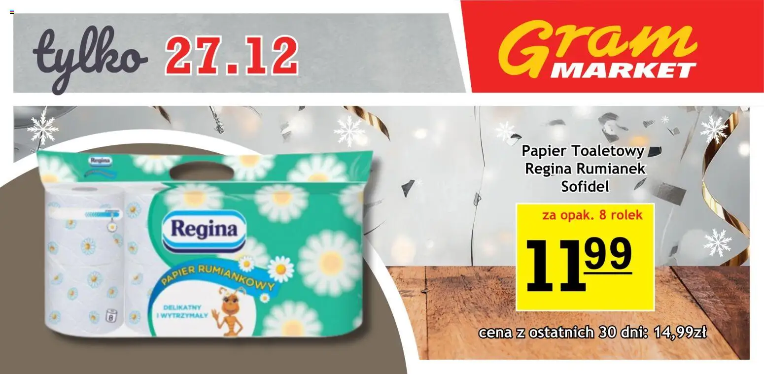 Gram Market Gazetka - Niesłychanie Niskie Ceny od 17.12.2025 | Strona: 10 | Produkty: Papier toaletowy