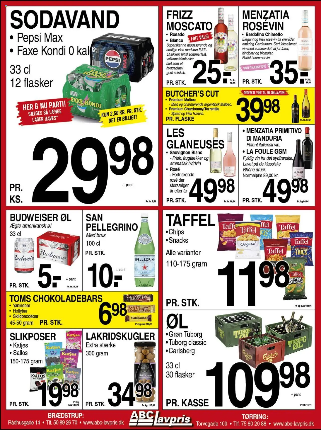 Abc Lavpris Tilbudsavis gyldig fra 06.08.2025 | Side: 7 | Produkter: Vin, Sodavand, Faxe Kondi, Pepsi Max