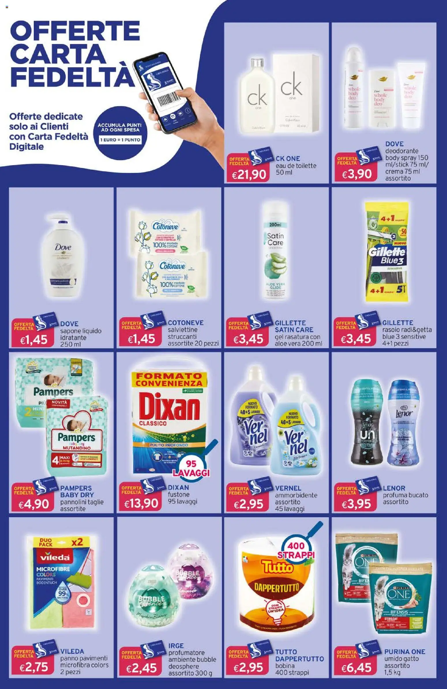 Volantino Sirene Blu del 01.04.2026 | Pagina: 2 | Prodotti: Crema, Rasoio, Deodorante, Aloe vera