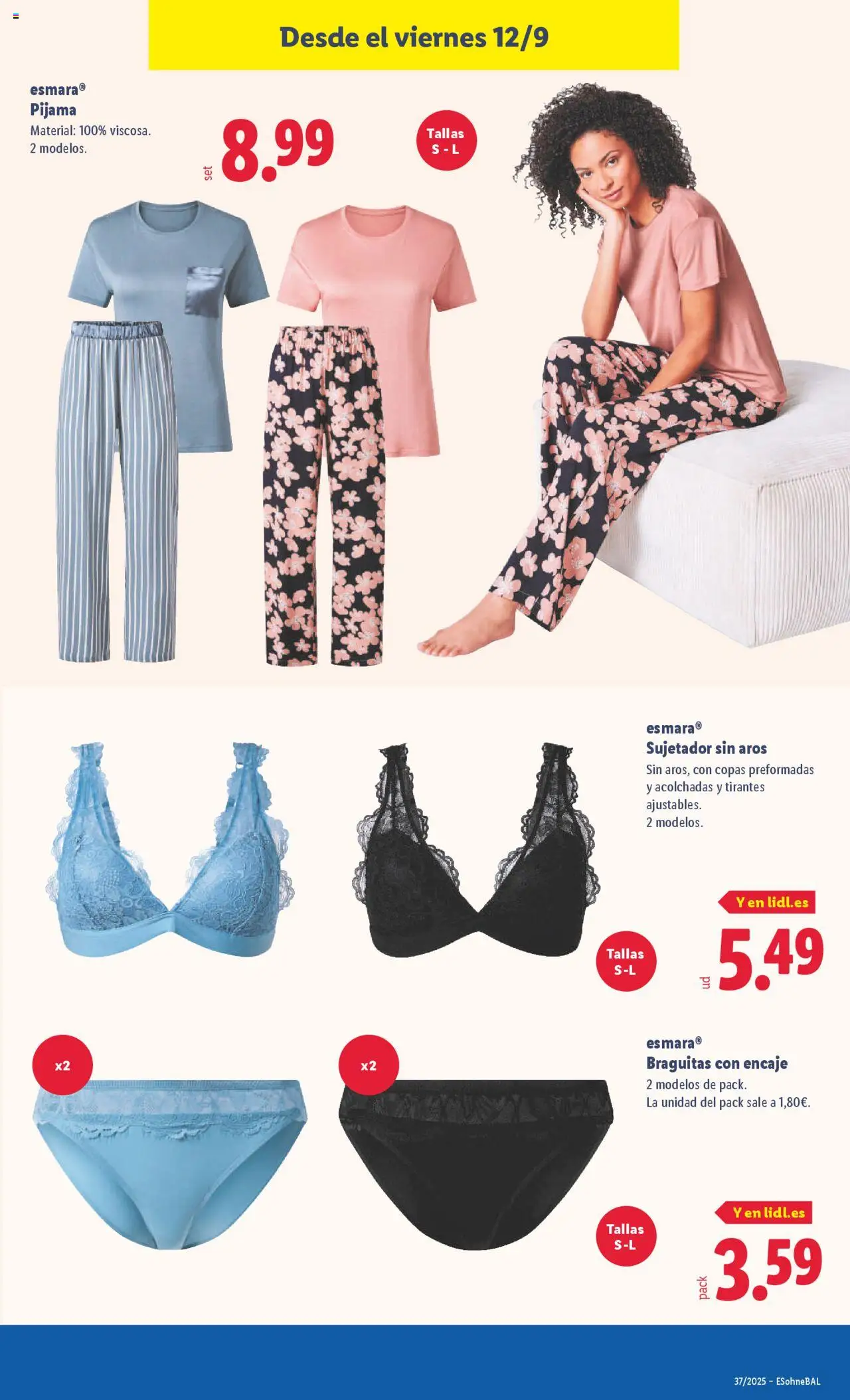 Lidl folleto de bazar │ válido desde el 08.09.2025 | Página: 17 | Productos: Pijama