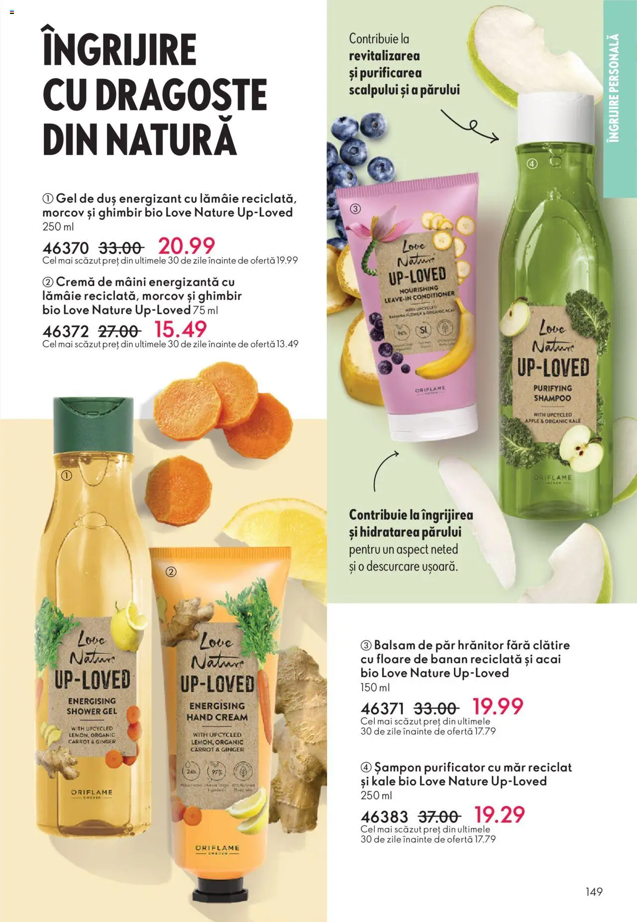Noul catalog Oriflame – valabil de la 12.11.2025 | Pagină: 149 | Produse: Şerit ödül, Șampon, Cremă, Cremă de mâini