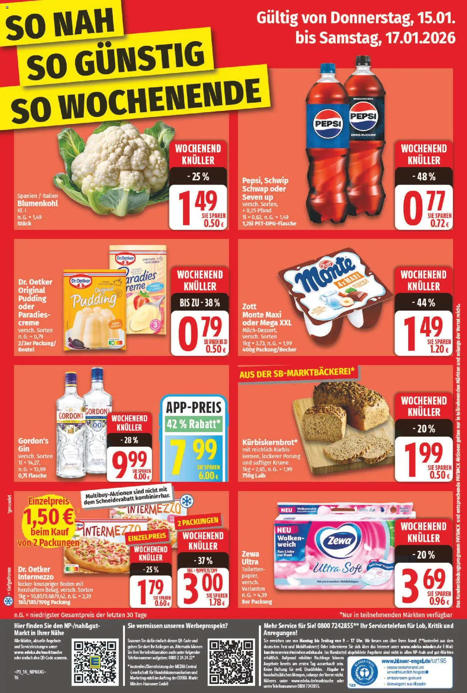 NP Discount Prospekt 	 – gültig ab 12.01.2026 | Seite: 16 | Produkte: Pudding, Creme, Zucker, Kürbis