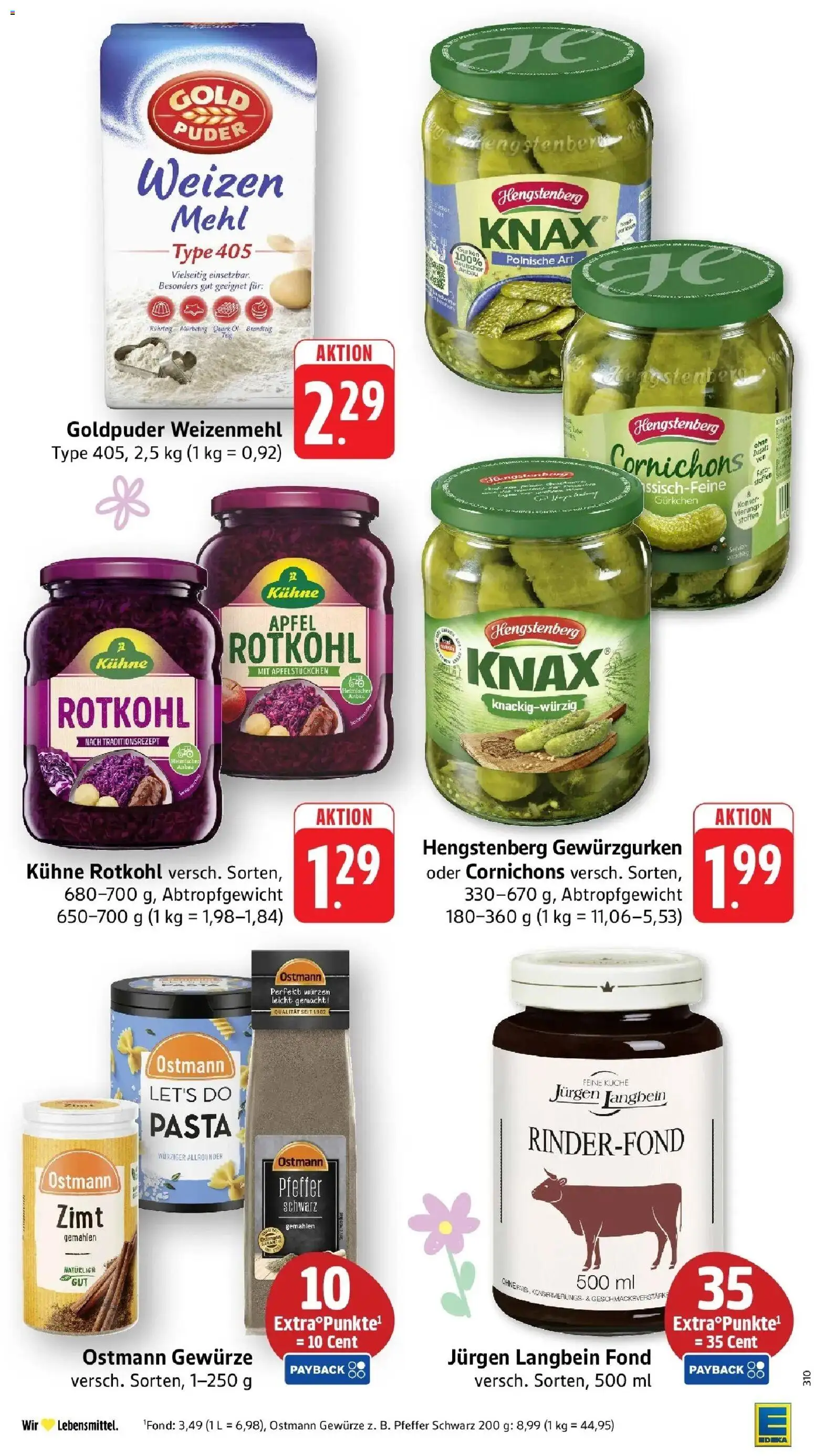 Edeka prospekt Karlsbad-Langensteinbach	 – gültig ab 23.03.2026 | Seite: 30 | Produkte: Rotkohl, Äpfel, Puder, Weizenmehl