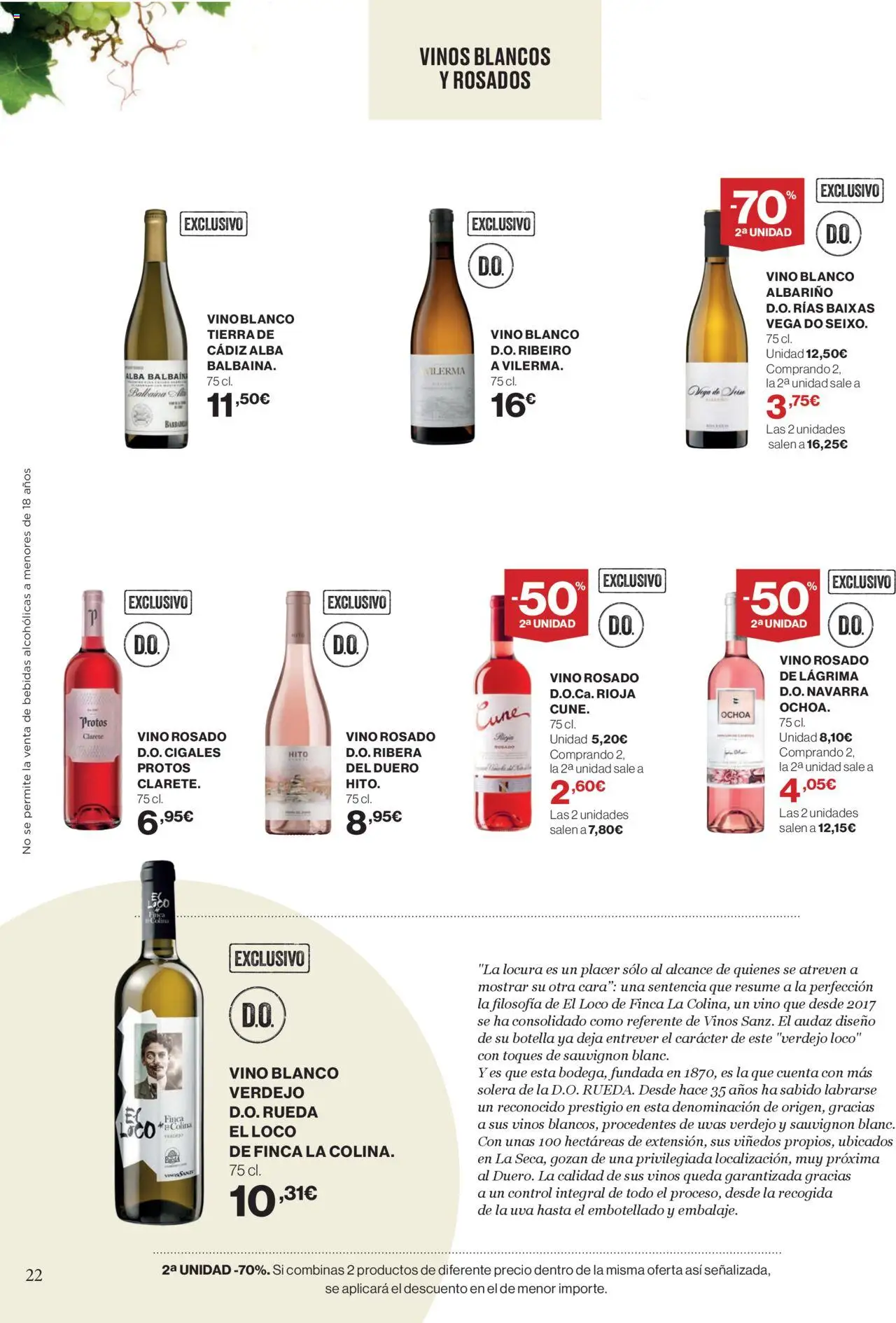 Supercor Península y Baleares │ válido desde el 11.09.2025 | Página: 22 | Productos: Τζίντζερ, Vino rosado, Vino