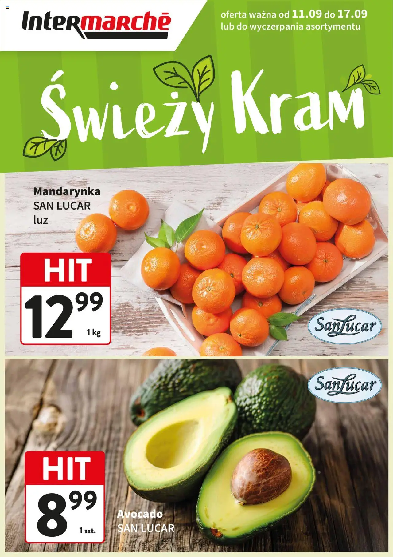 Intermarche Gazetka - Świeży Hit od 11.09.2025 | Strona: 1