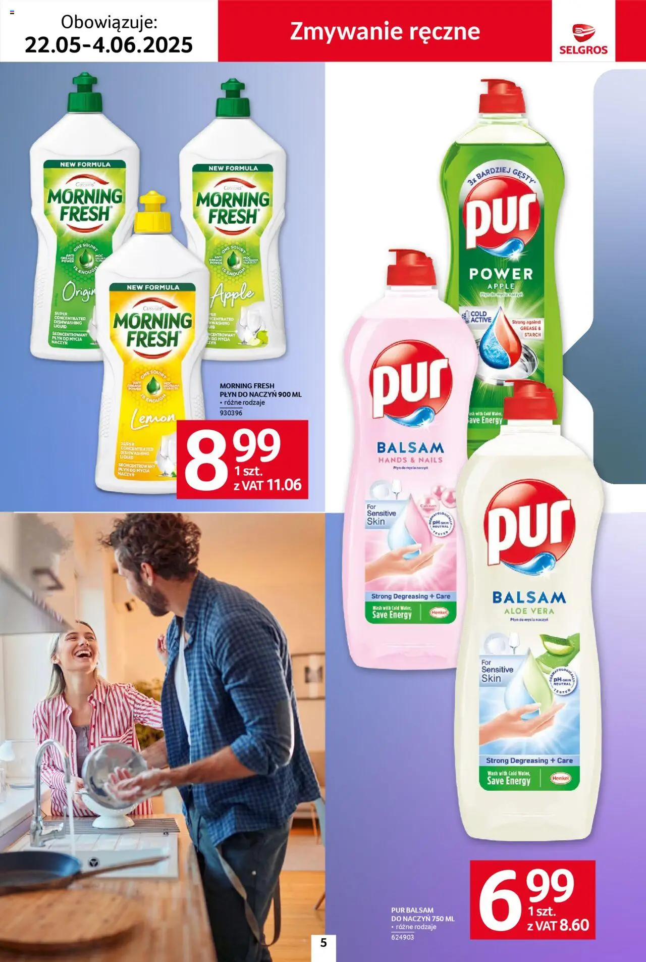 Selgros cash&carry Gazetka - Sprzątanie od 22.05.2025 | Strona: 5 | Produkty: Płyn do mycia naczyń