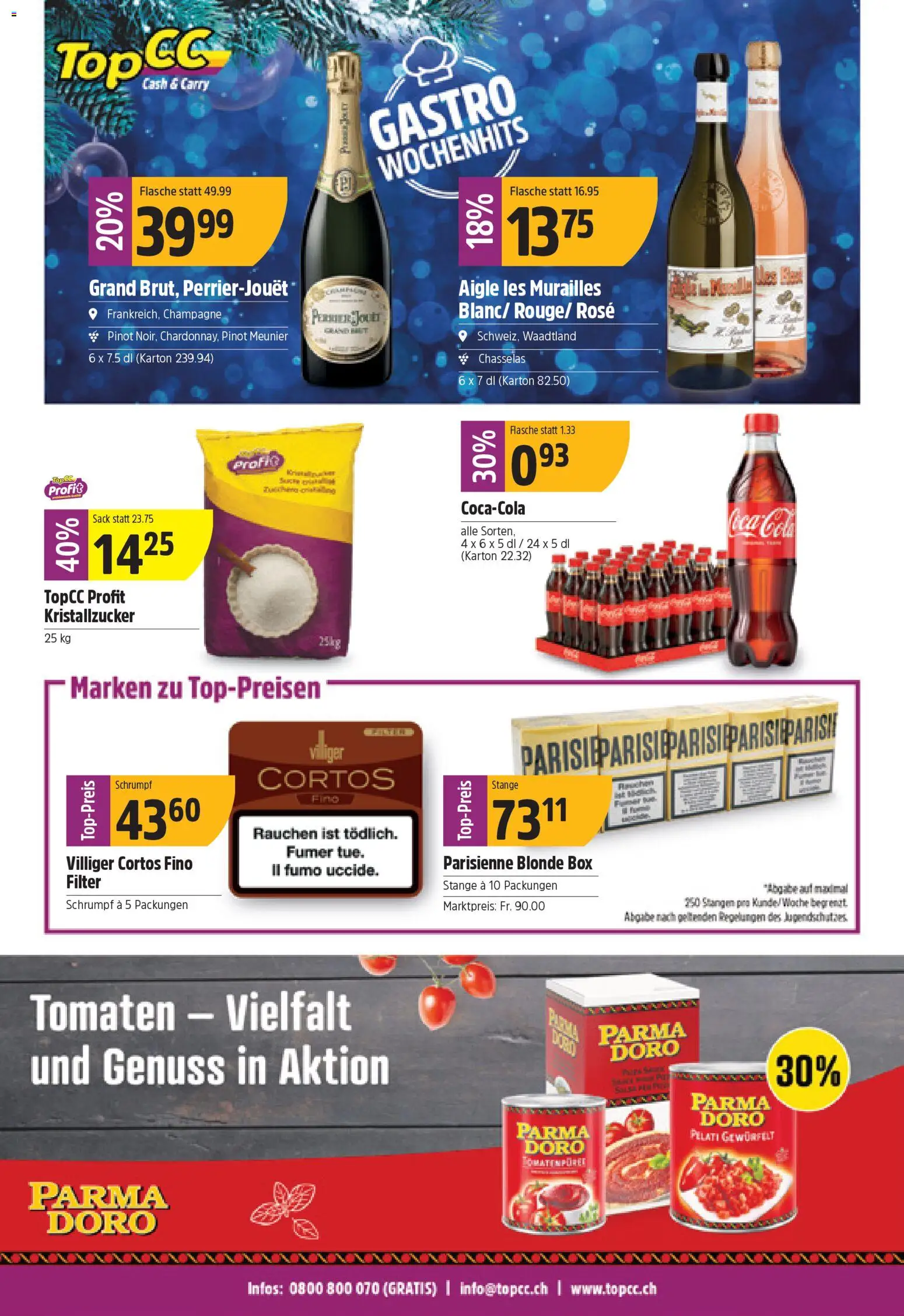 TopCC Aktionen – gültig ab 24.11.2025 | Seite: 36 | Produkte: Coca Cola, Box, Tomaten