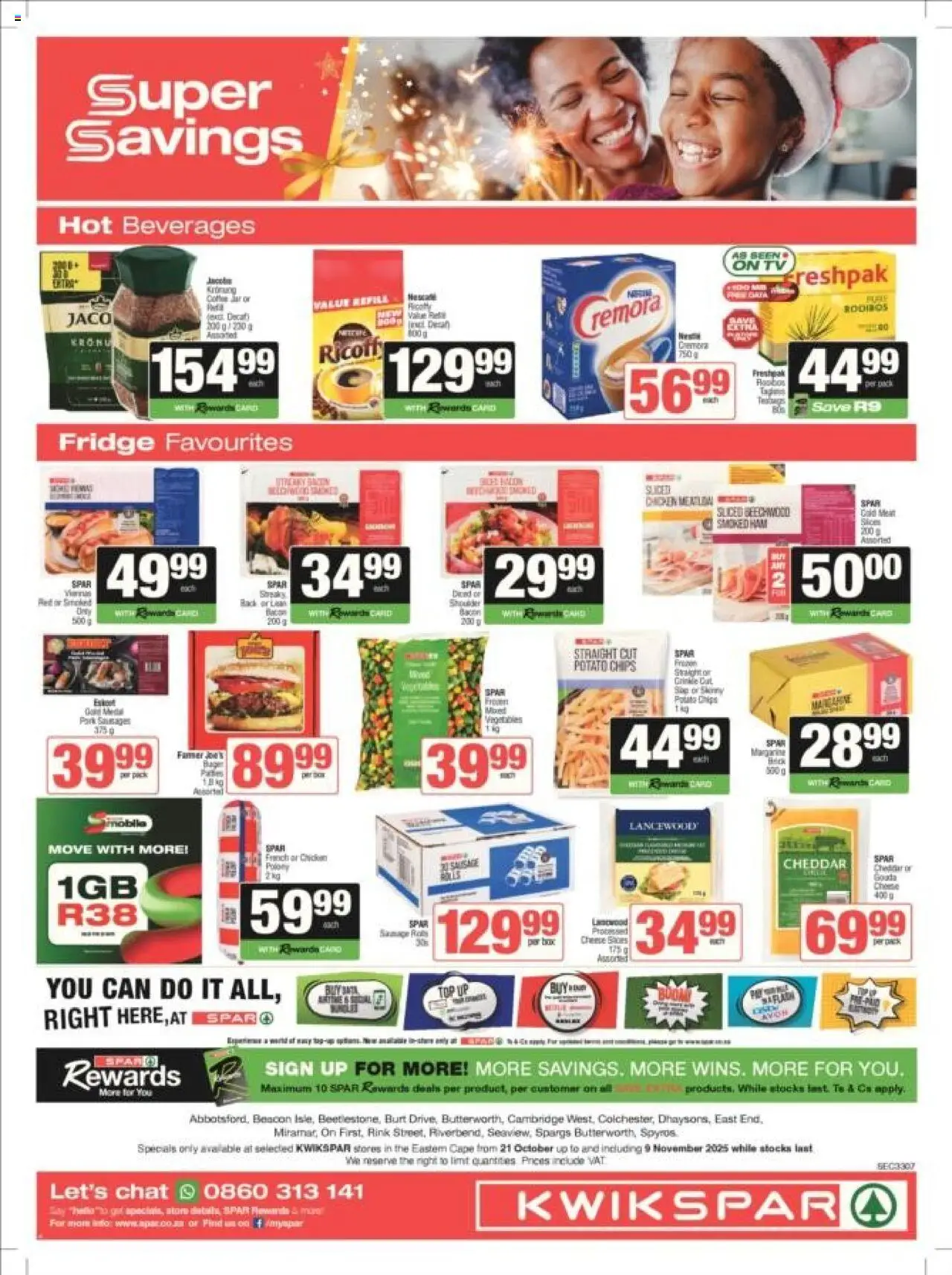 New KWIKSPAR catalogue – valid from 21.10.2025 | Page: 6 | Products: Cesto para colada, TV, Chicken, Sausage