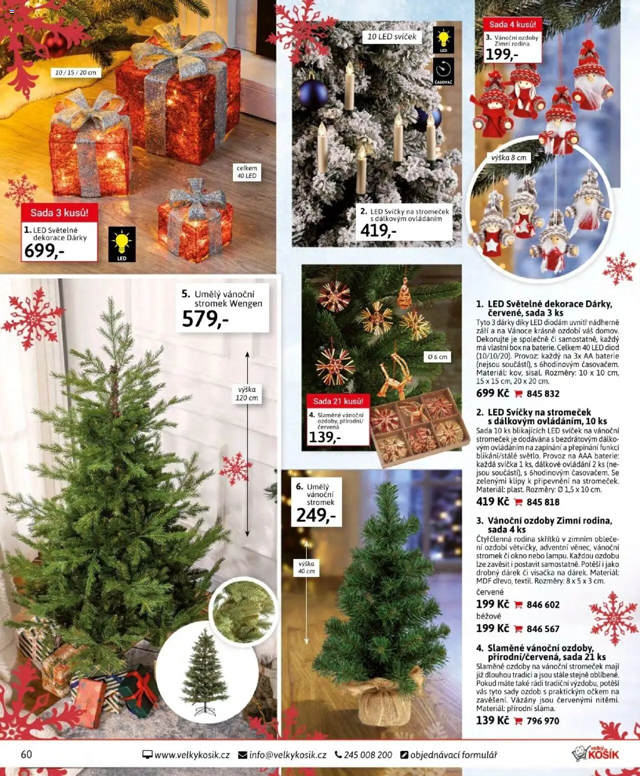 Velký Košík katalog září od 01.09.2025 | Strana: 60 | Produkty: Box, Svíčky, Baterie, LED