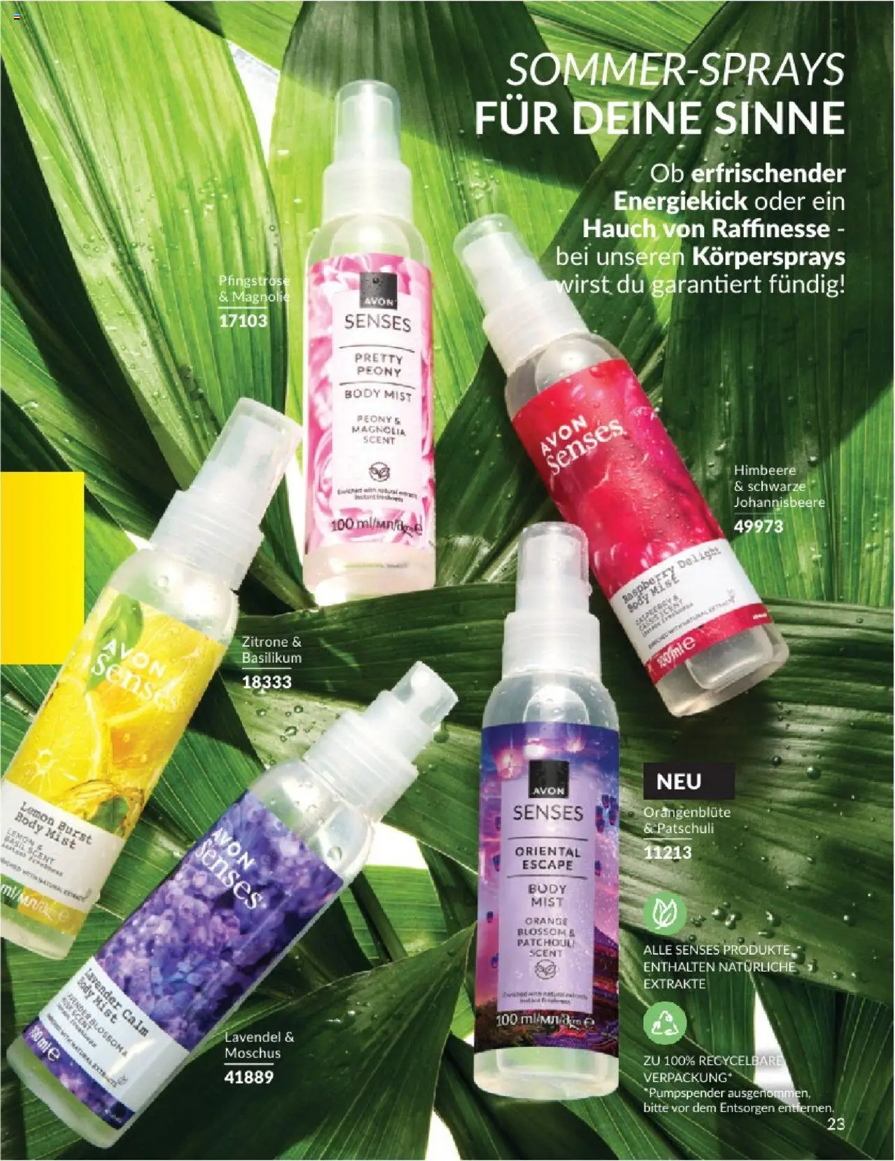 AVON Katalog August 2025 - gültig ab dem 01.08.2025 | Seite: 25 | Produkte: Zitrone, Himbeere, Lavendel