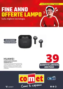 Anteprima del volantino Volantino Comet	 valido a partire dal 27.12.2025 | Pagina: 12 | Prodotti: Auricolari, Huawei